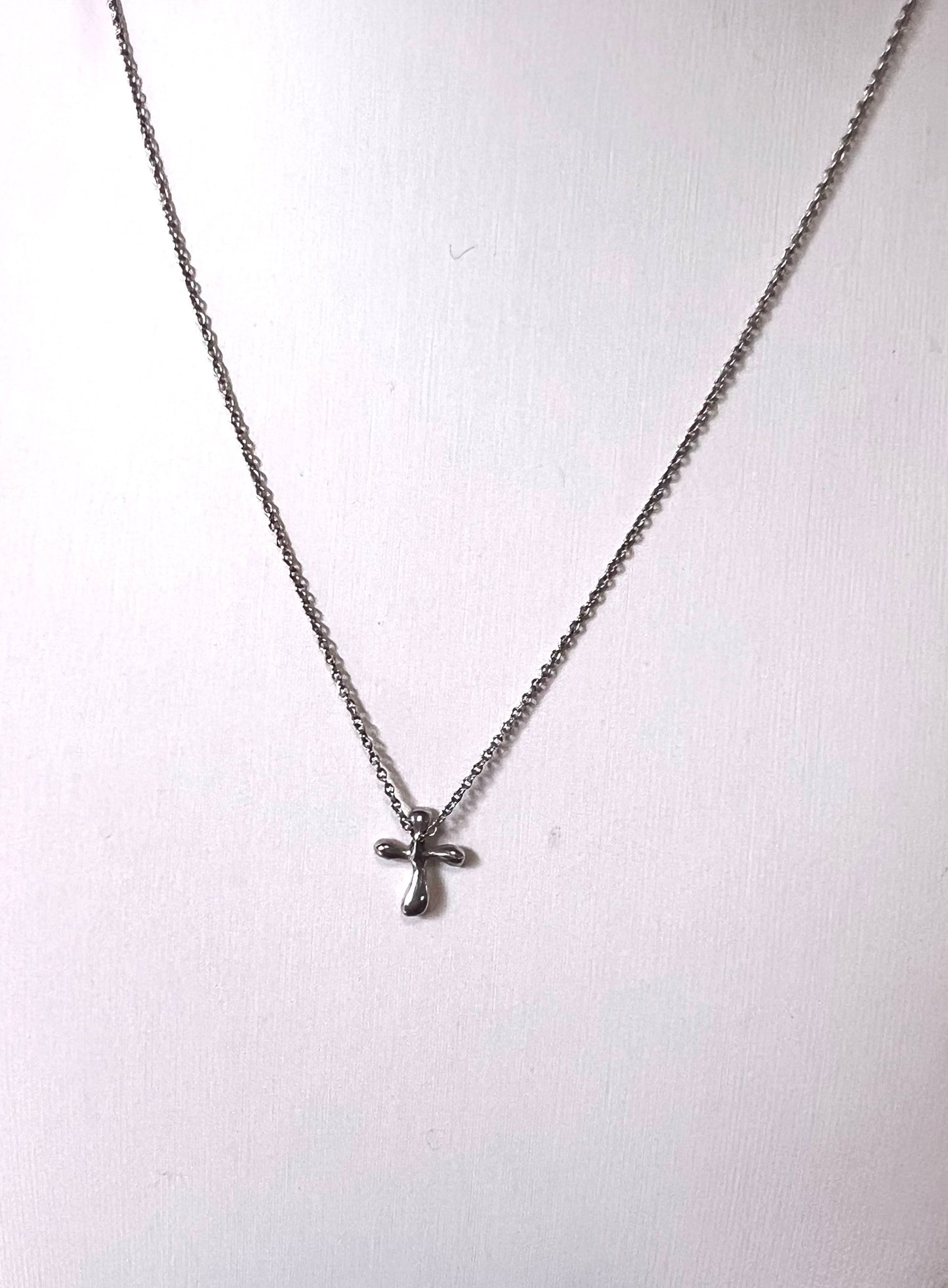 Tiffany & Co Cross pendant Necklace Sv 925 42cm          (🇵🇭P6,020)