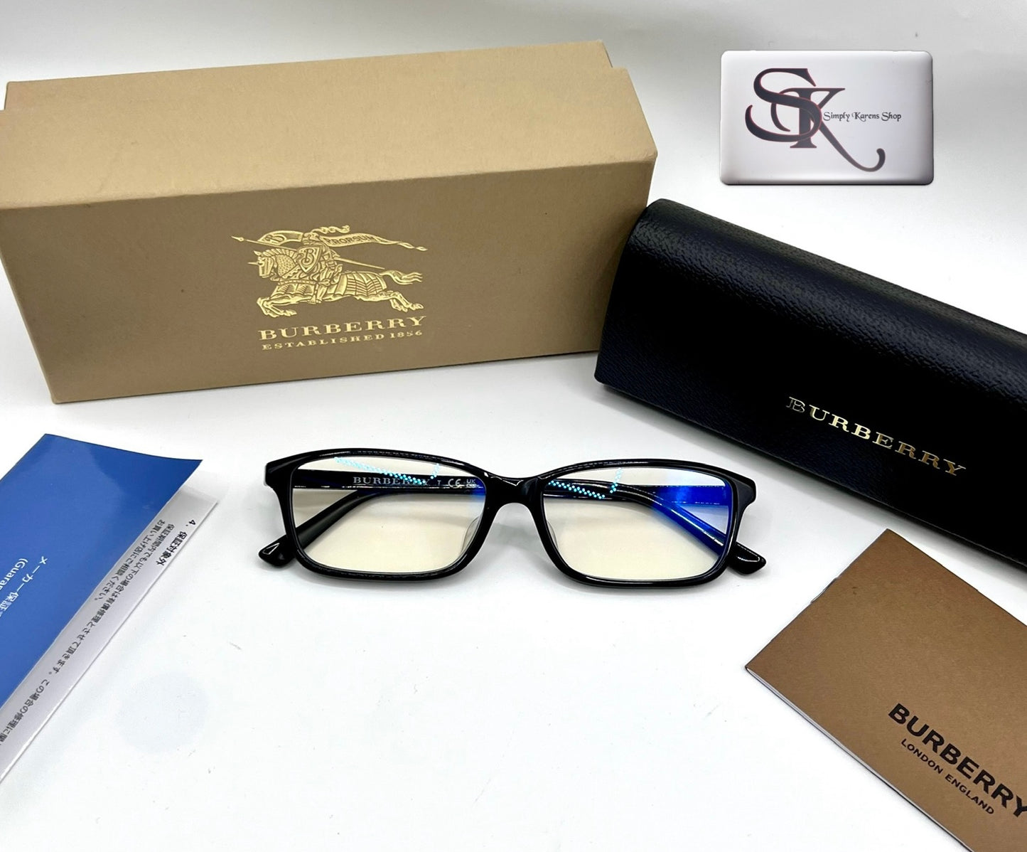 Burberry B2217 Optical Glass L Size 55-15-145