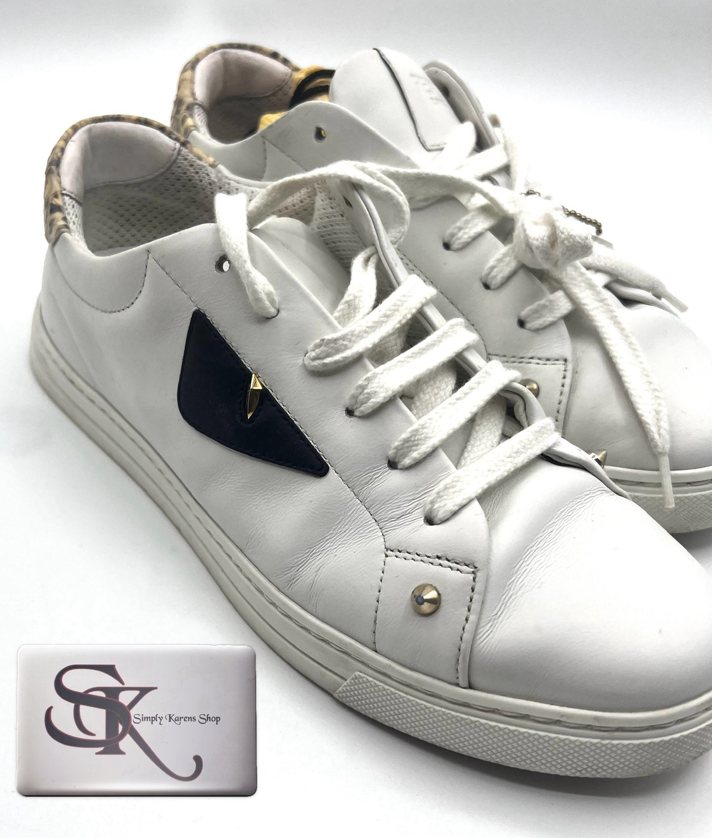 Fendi Monster White Sneakers S36 (23cm)   (🇵🇭P12,040)