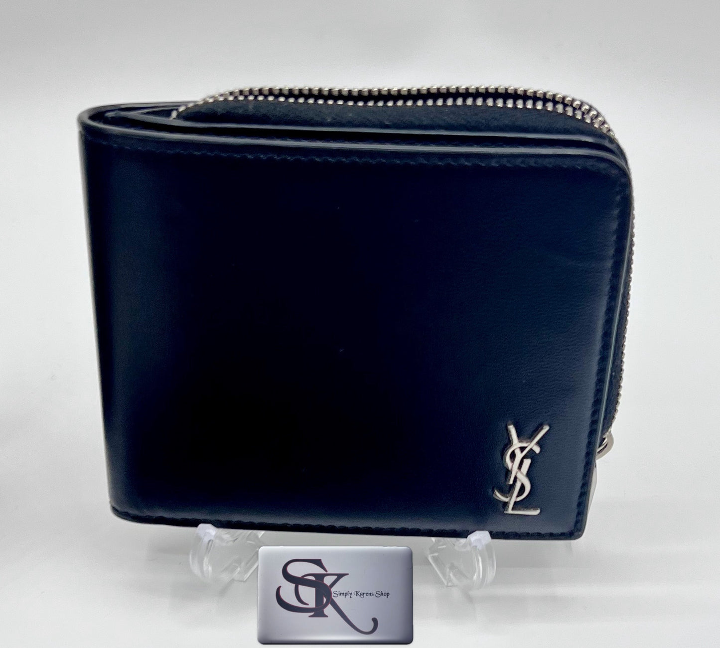 YSL CALFSKIN BIFOLD COMPACT WALLET