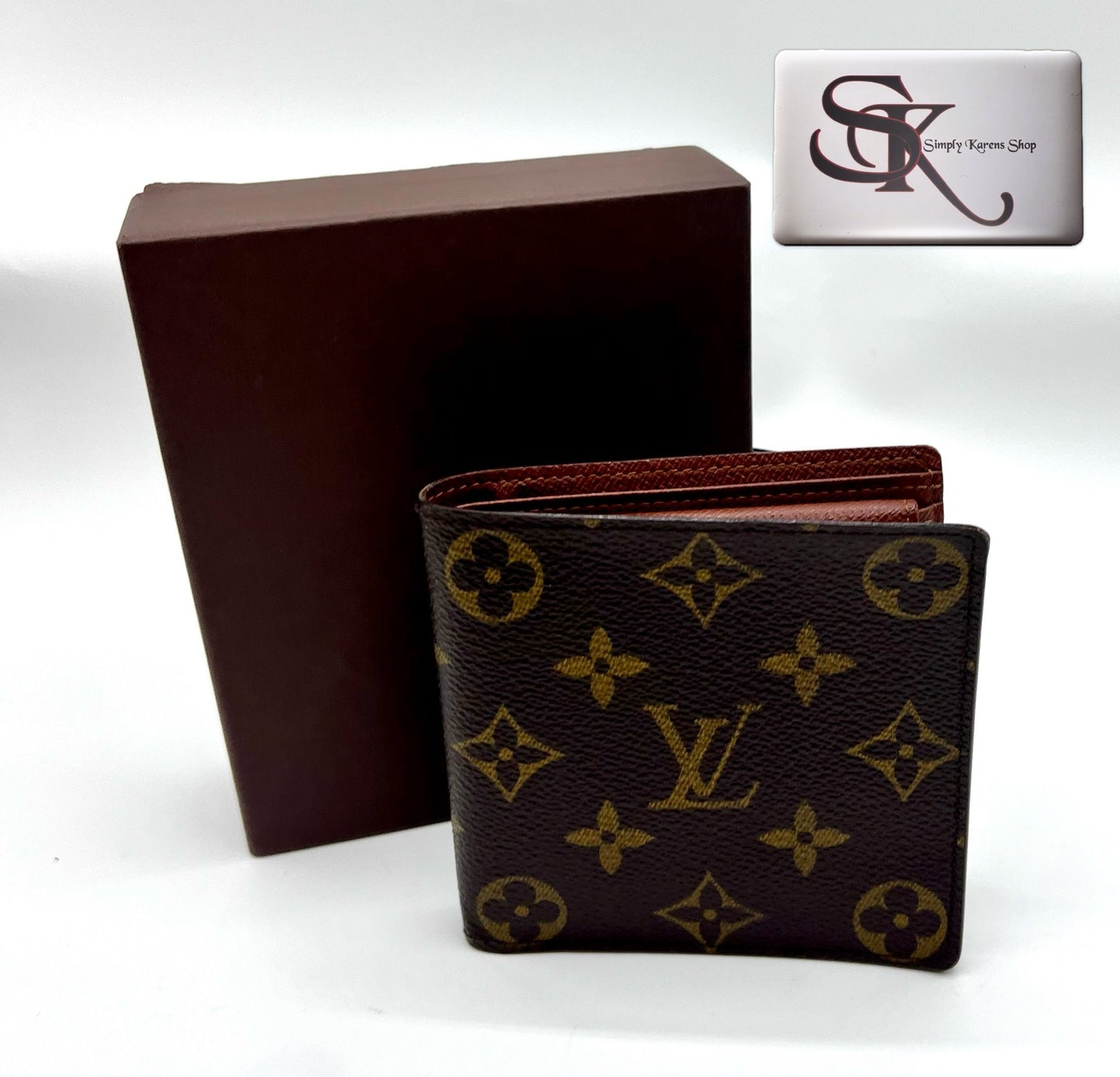 Lv Monogram short mens bifold wallet