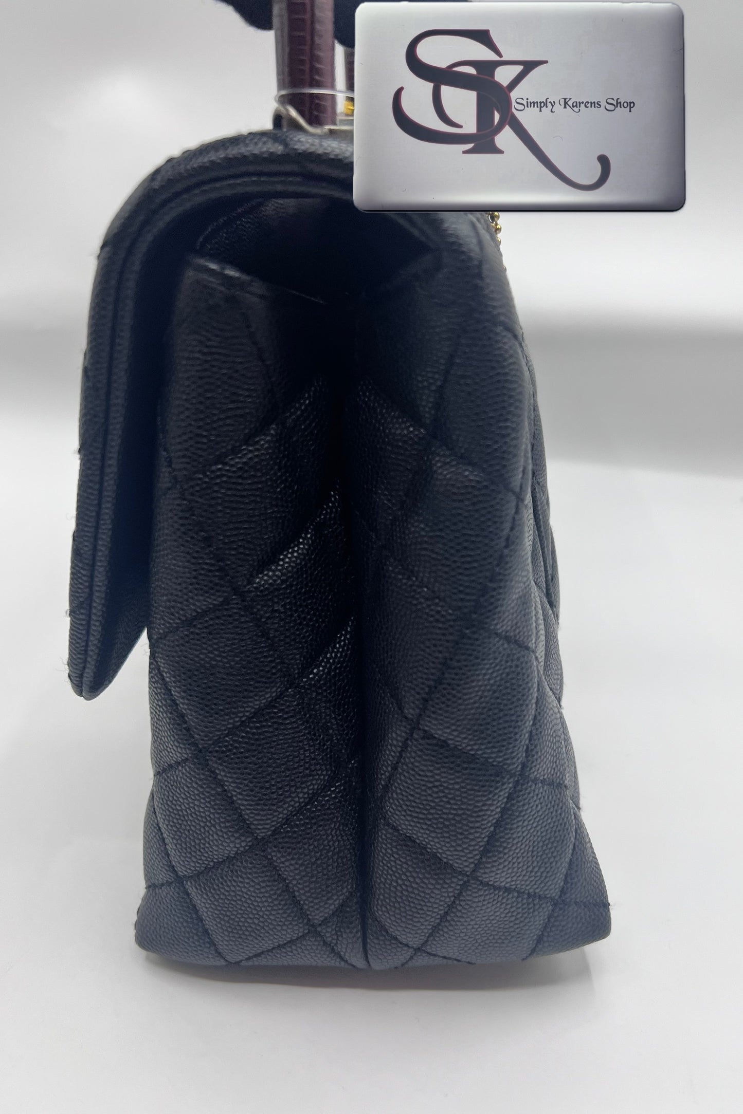 Chanel Caviar Coco python handle Matlase 2 way Bag series 23 mm size     (🇵🇭P361,200)