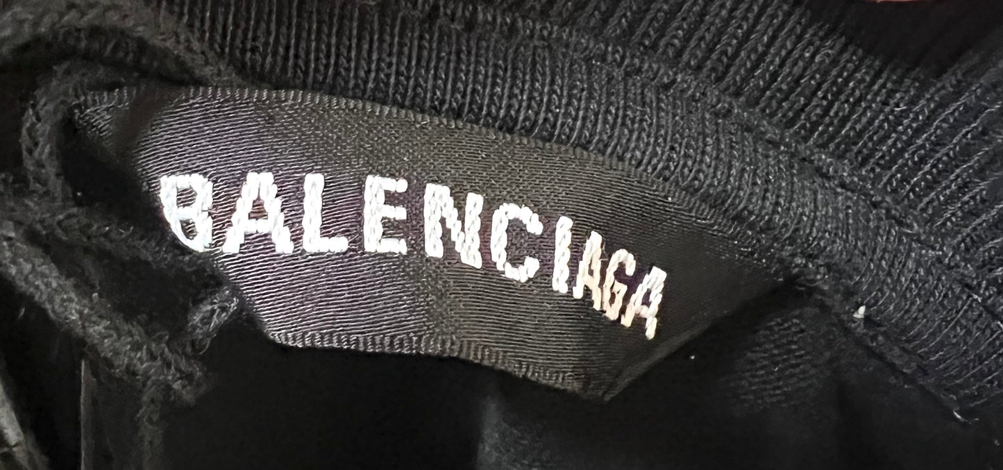 Balenciaga Black Tshirt Free Your Mind Motif  S size on Tag Fits XL Men