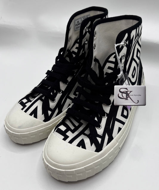 Fendi Domino High Top Sneakers size 8 (26cm) women     (🇵🇭P20,640)