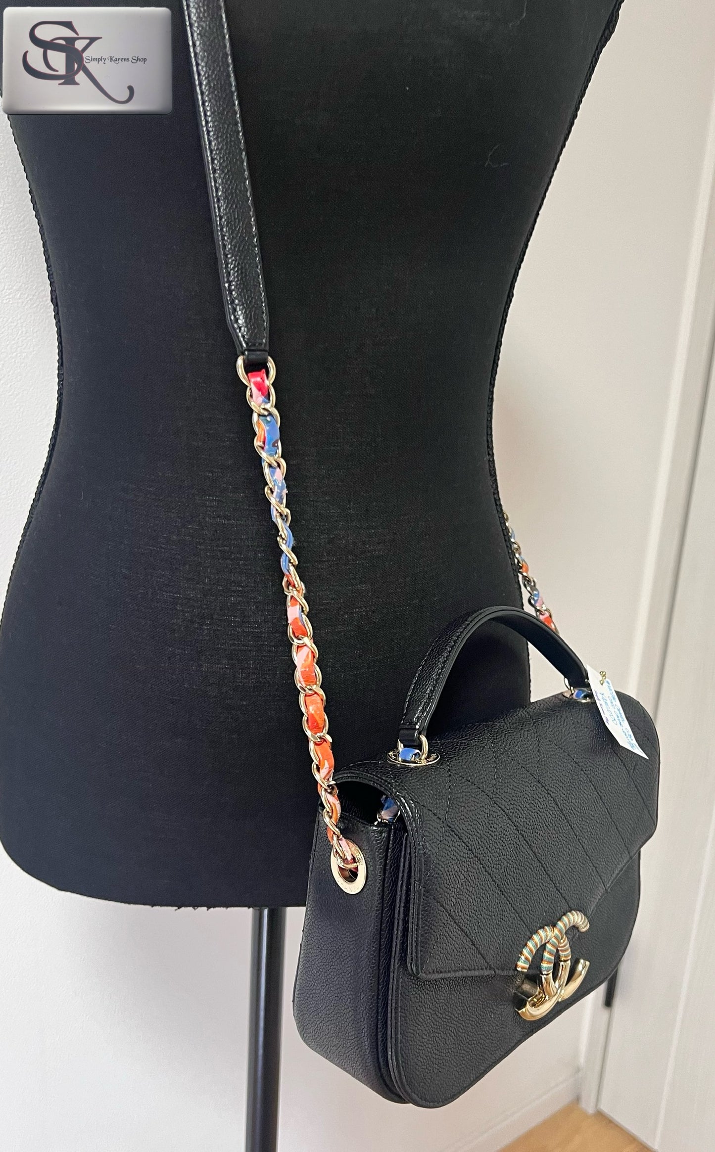 Chanel Cuba Half Coco Caviar shoulder bag