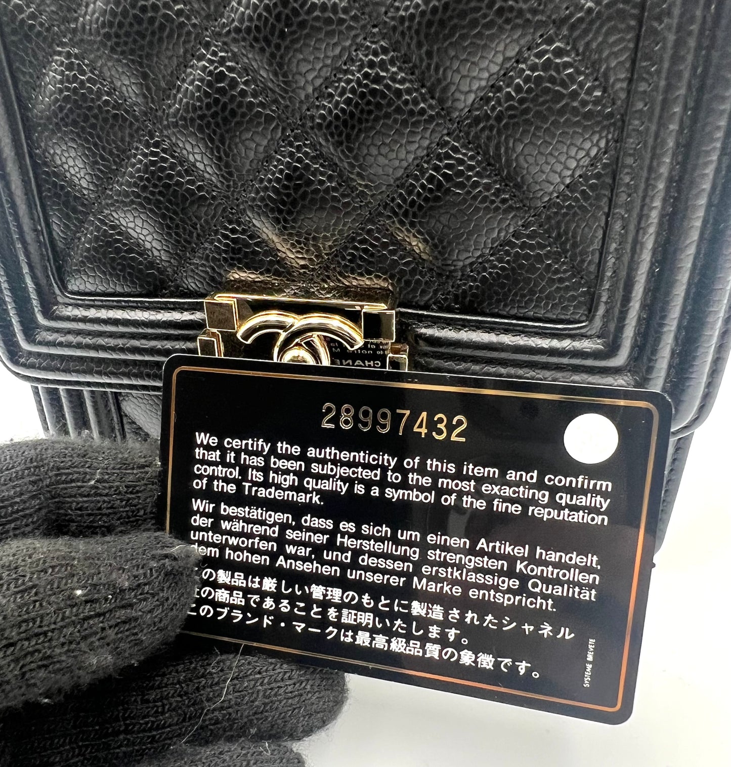 Chanel Leboy North South Black Caviar GHW Series 28 w/ Card Dustbag & Box               (🇯🇵P197,800)