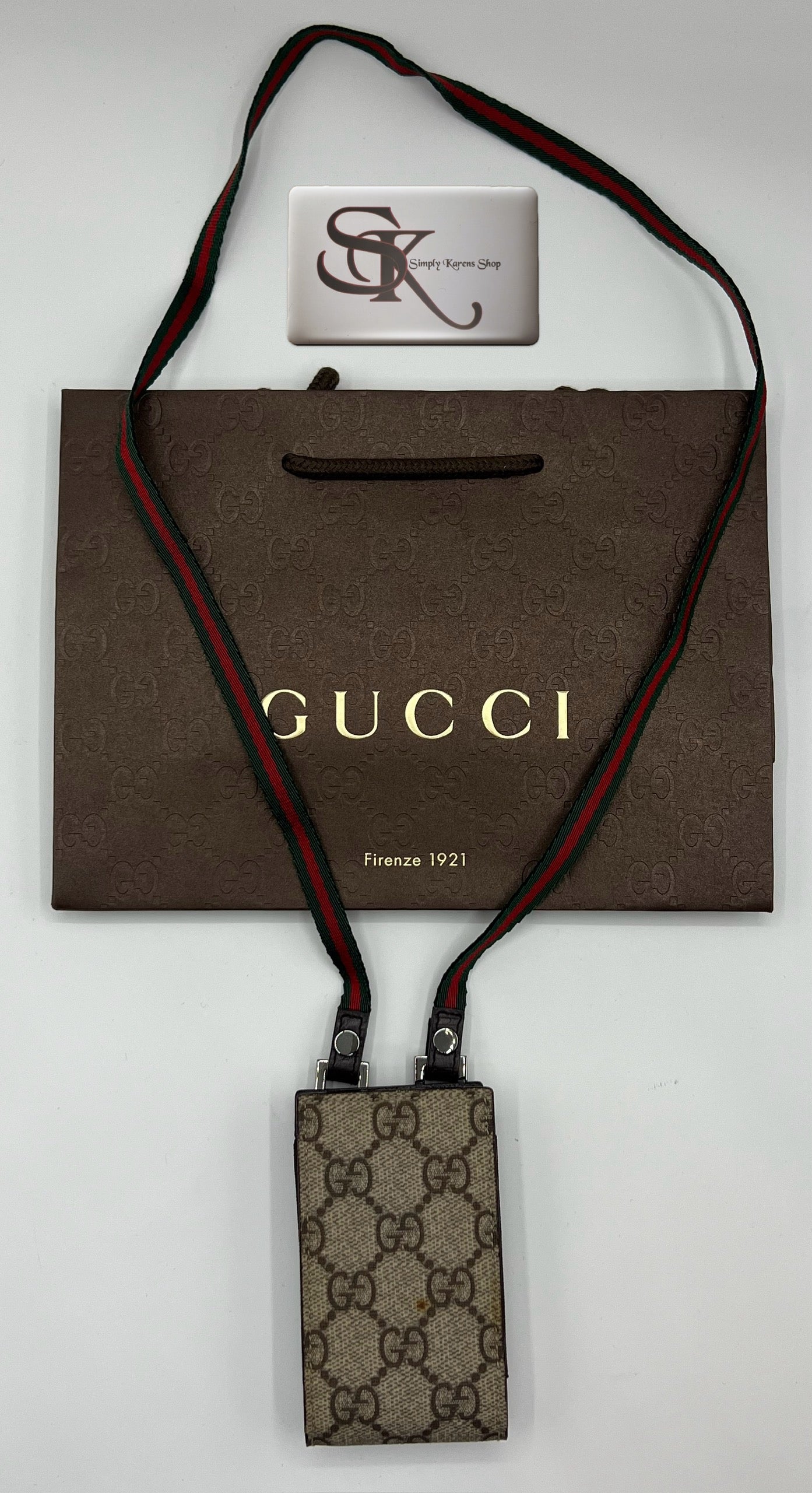 GUCCI GG SUPREME WEB STRAP IPOD CASE