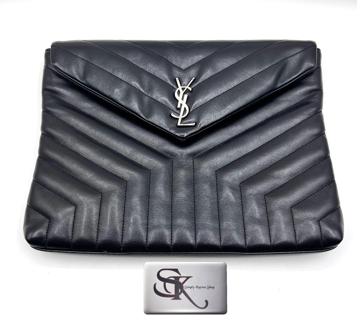 Yves Saint Laurent Calfskin Y Monogram Lou Lou Document Holder S 33 X 26                     (🇵🇭P37,840)