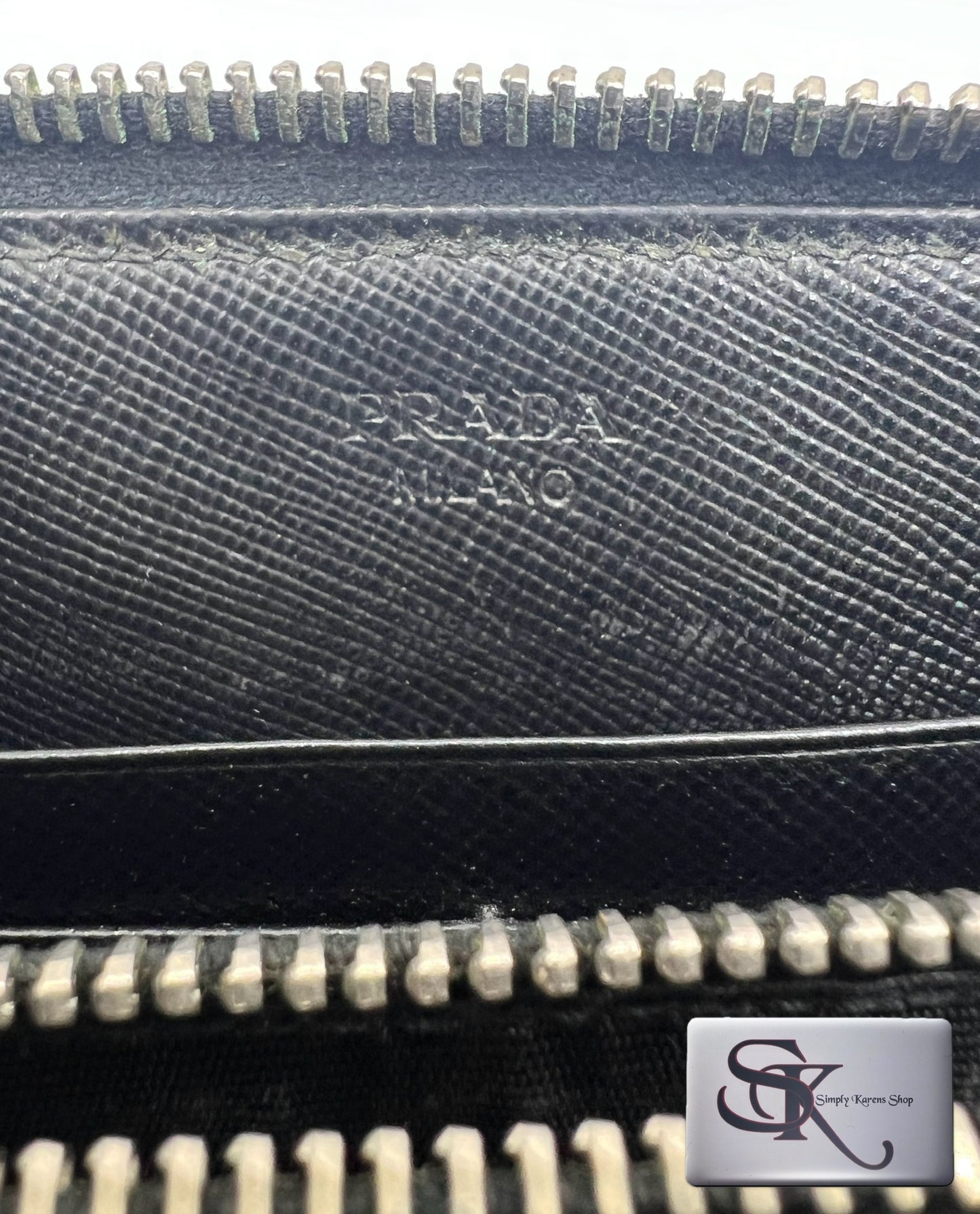 PRADA TESSUTO ZIP AROUND WALLET