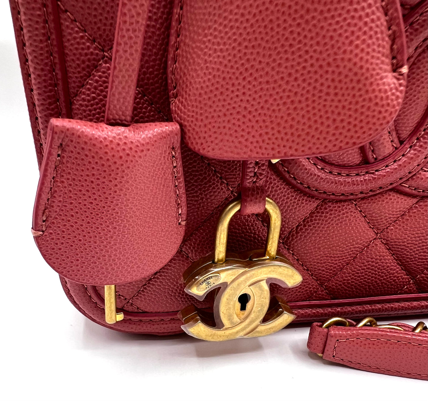 Chanel Caviar Vanity 21cm Rose Gold GHW Series 28        (🇵🇭P180,600)