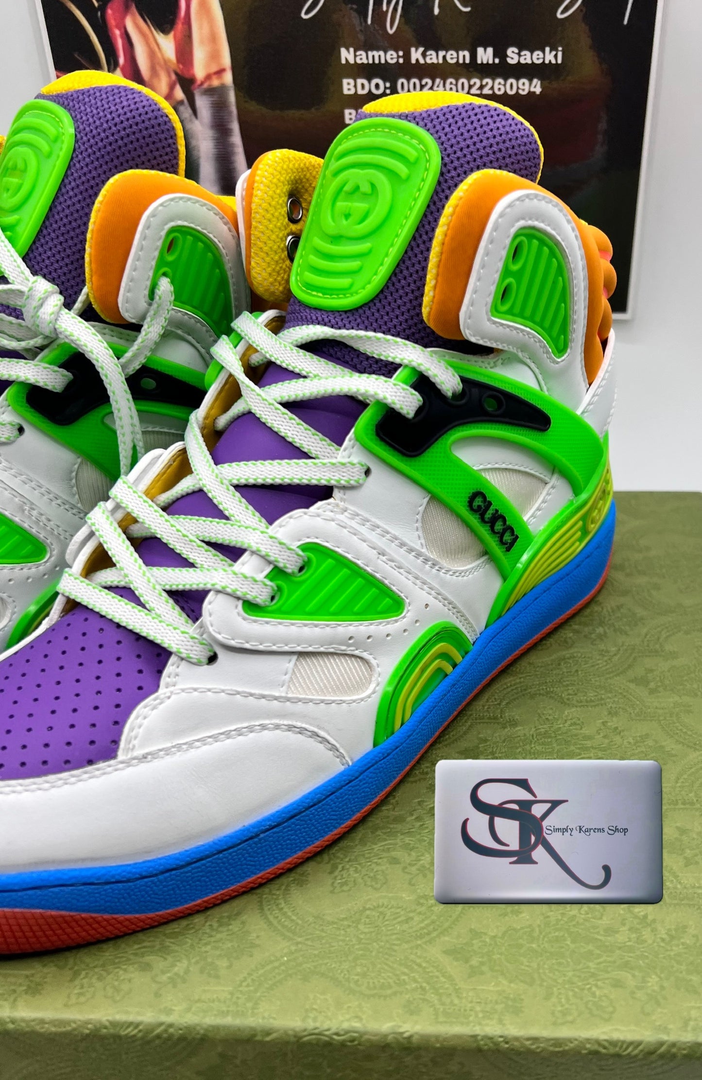 Gucci Basket High-top Sneakers Size 7 or 40 Mens size (🇵🇭P18,920)