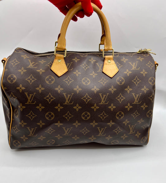 Lv Speedy Monogram Bandou 35