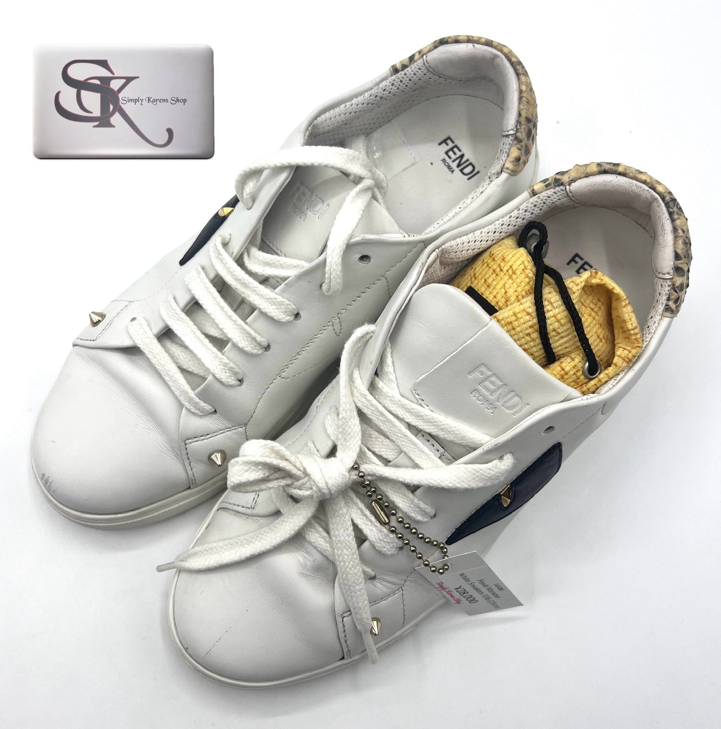 Fendi Monster White Sneakers S36 (23cm)   (🇵🇭P12,040)