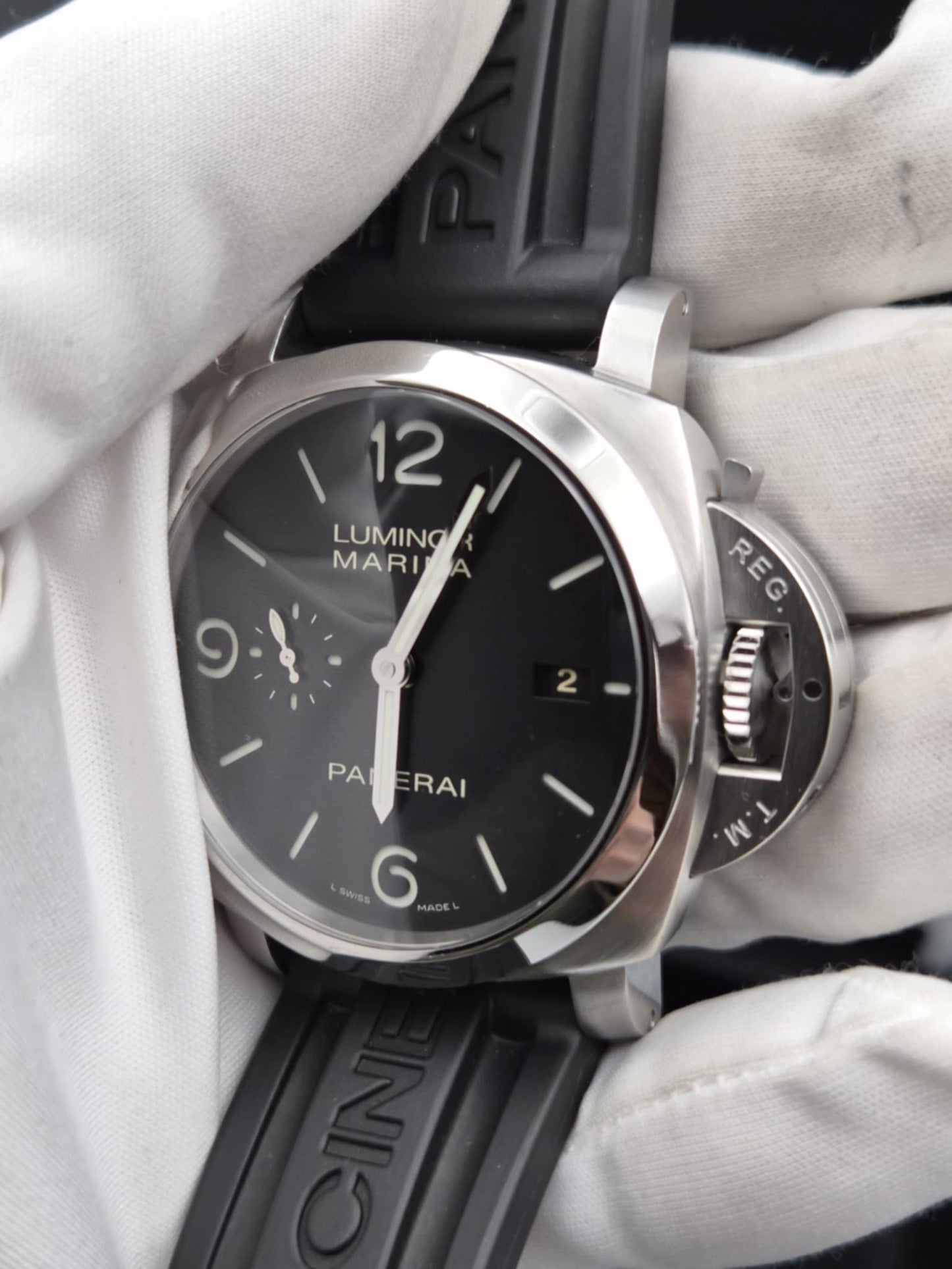 Panerai Luminor Marina AT 44mm SS/Black Strap 20cm   (🇵🇭P257,150)