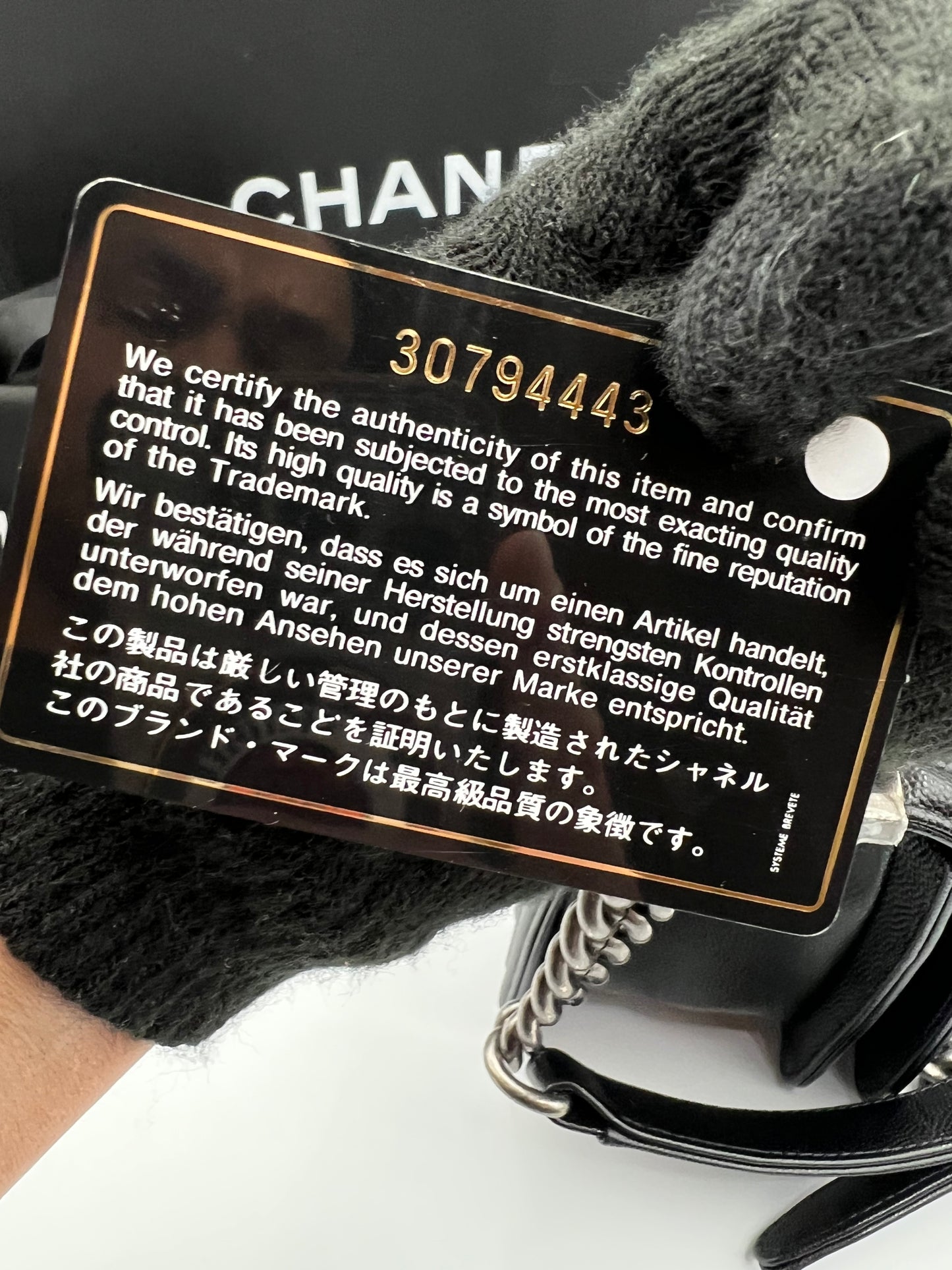 Chanel Leboy Black Caviar Skin Old Medium Riuthenium Hardware Series 30                (🇵🇭P335,400)