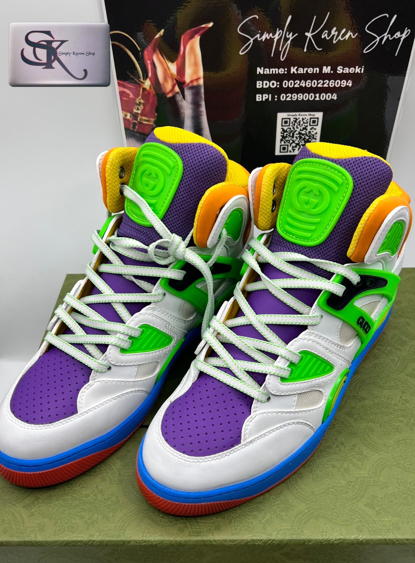 Gucci Basket High-top Sneakers Size 7 or 40 Mens size (🇵🇭P18,920)