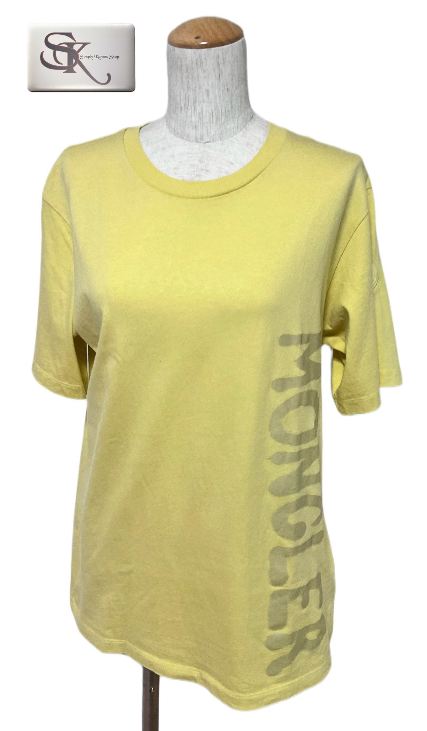 Moncler Yellow Tshirt Small Size for men