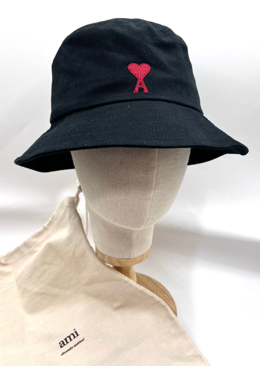 Ami Paris Bucket Hat Size 2 Red Logo (🇵🇭P13,760)