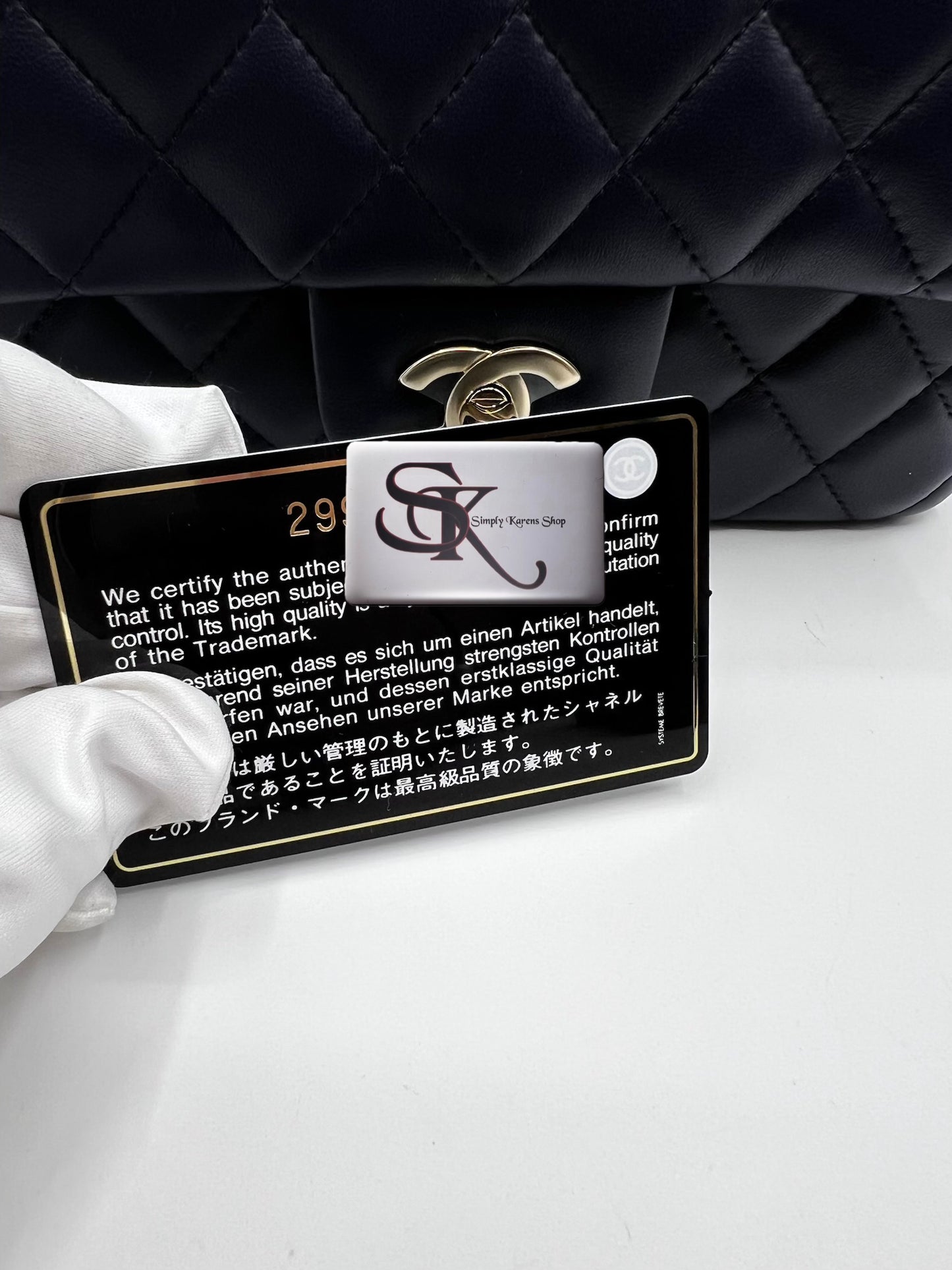 Chanel Classic Mini Flap Dark Blue Lambskin GHW 29Holo      (🇵🇭P257,140)