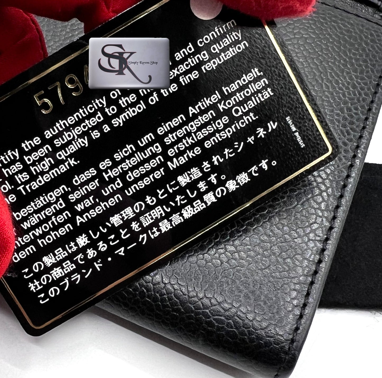 Chanel Caviar Jumbo CC Flap Black Long Wallet   (🇵🇭P20,640)
