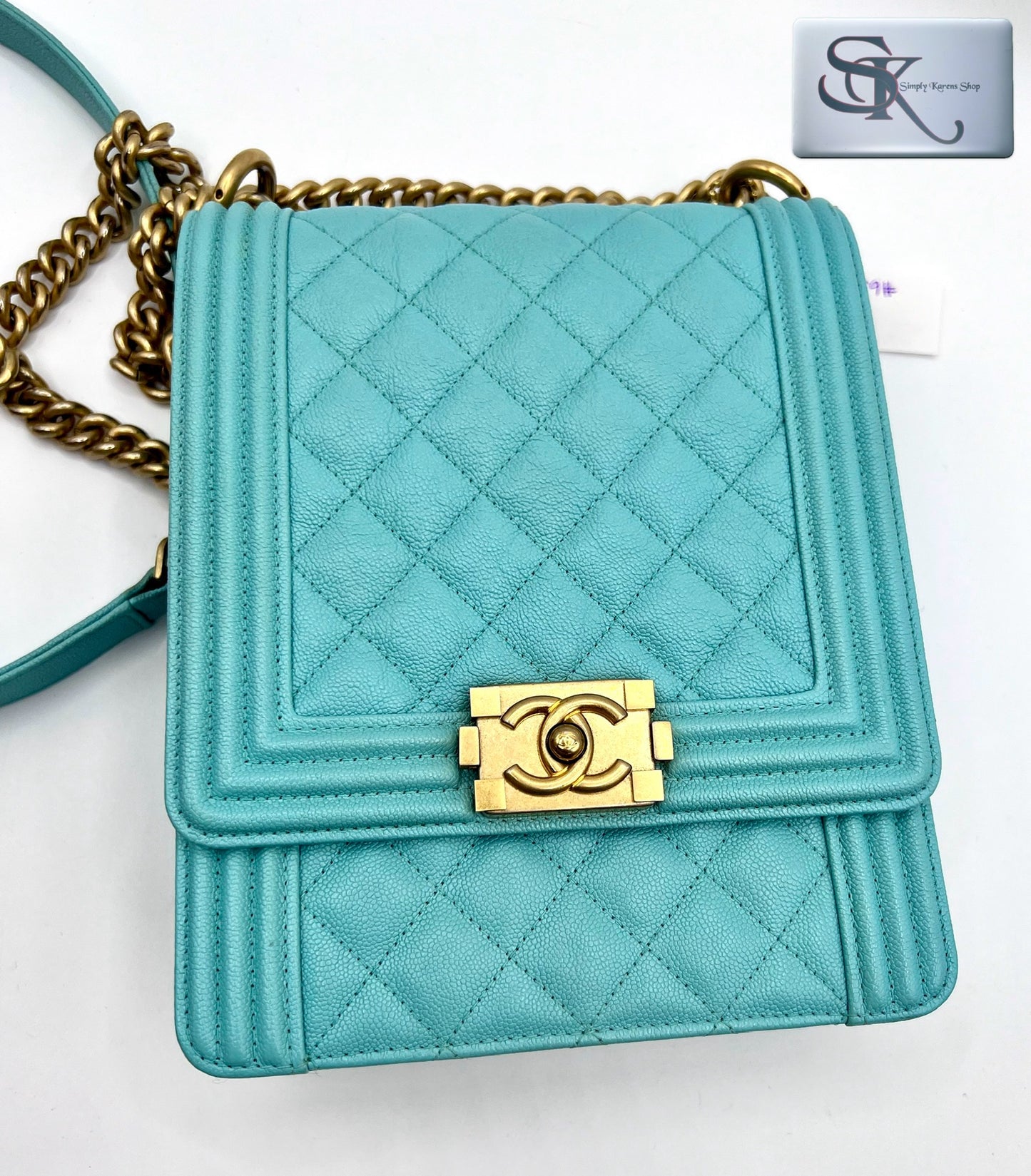 Chanel Leboy Caviar North South flap bag