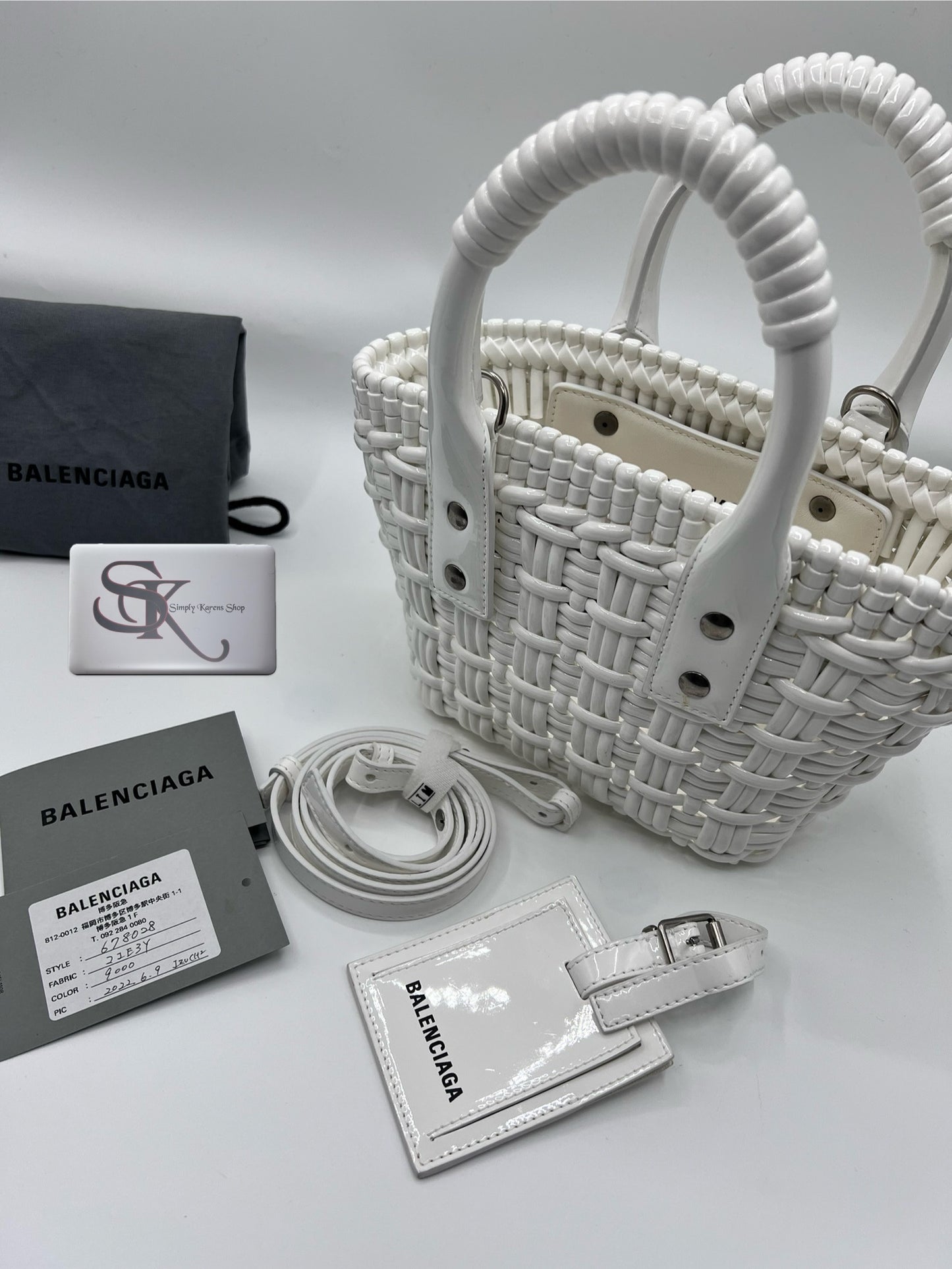 BALENCIAGA BISTRO XXSWOVEN FAUX LEATHER BASKET 2 WAY BAG   🇵🇭P39,200🇵🇭