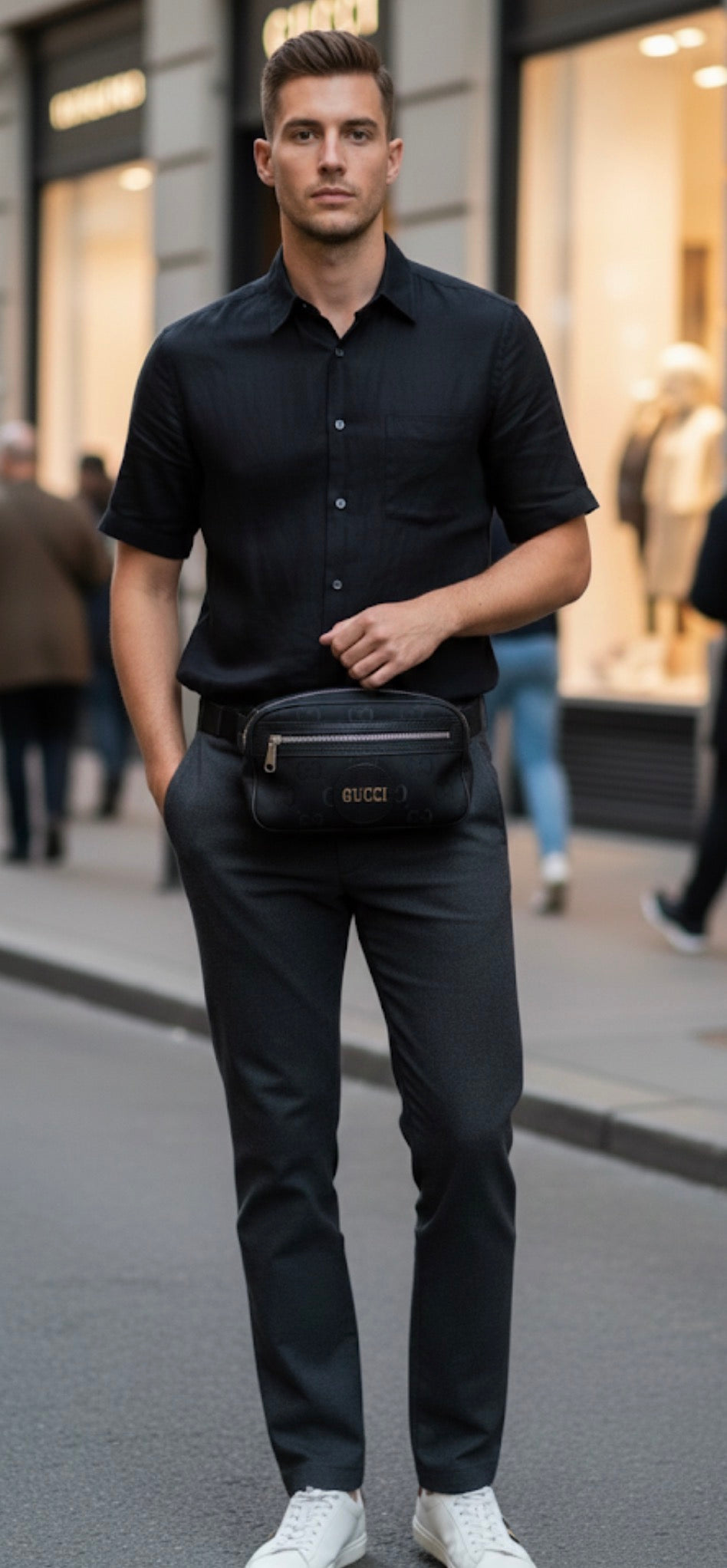 Gucci GG Nylon Off the Grid Waist Belt Bag  (🇵🇭P33,540)