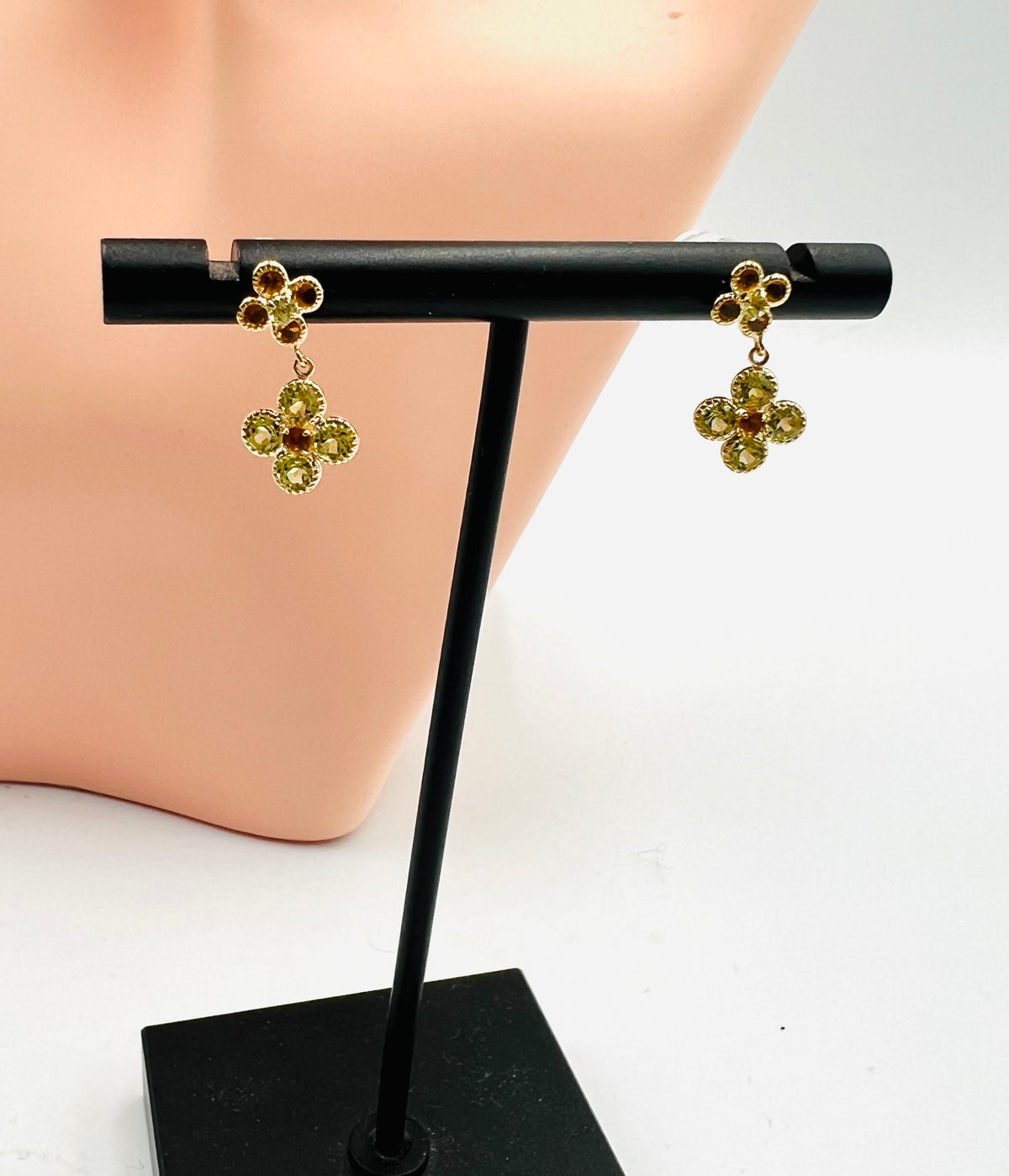 K18 Citrine/Peridot drop earings  (🇵🇭P17,160)