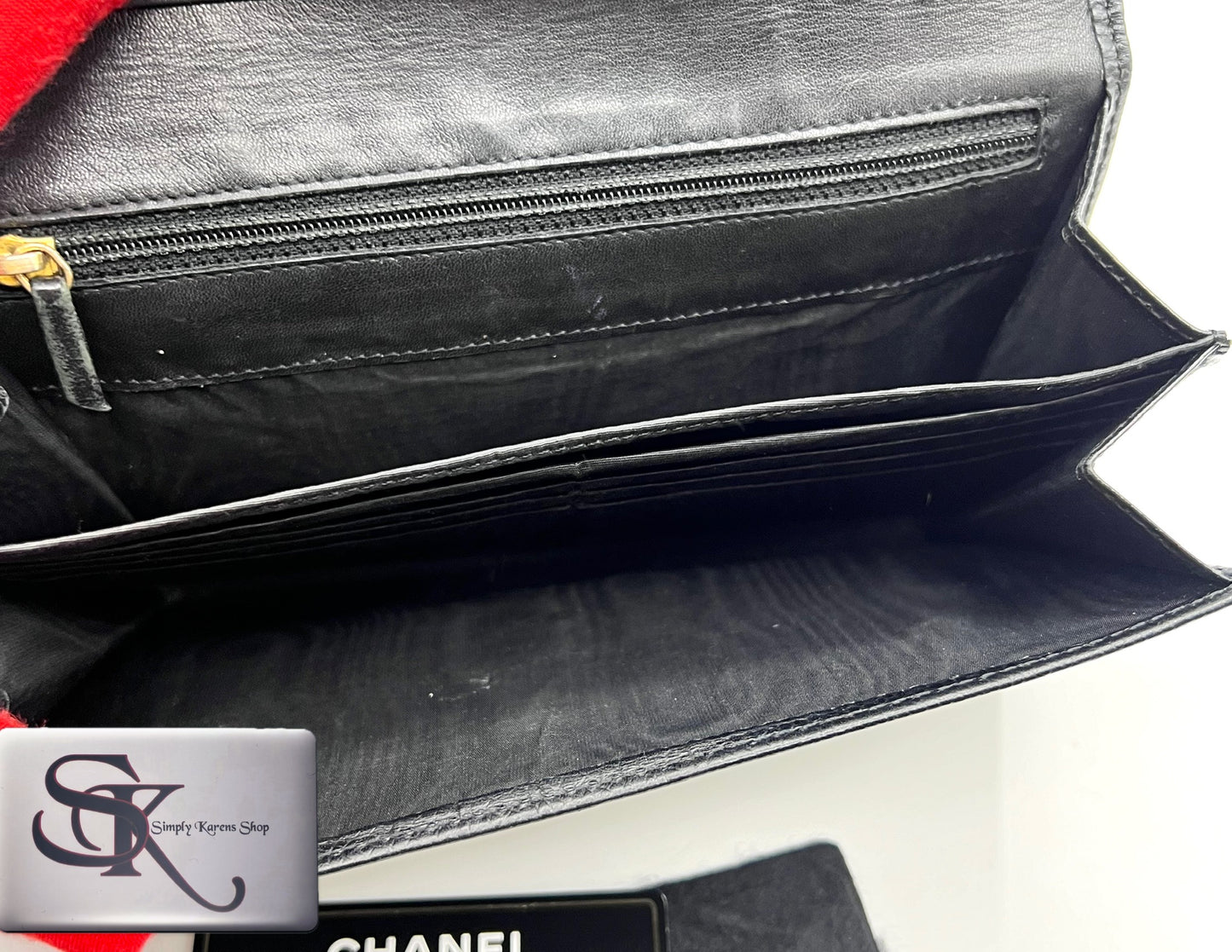 Chanel Caviar Jumbo CC Flap Black Long Wallet   (🇵🇭P20,640)