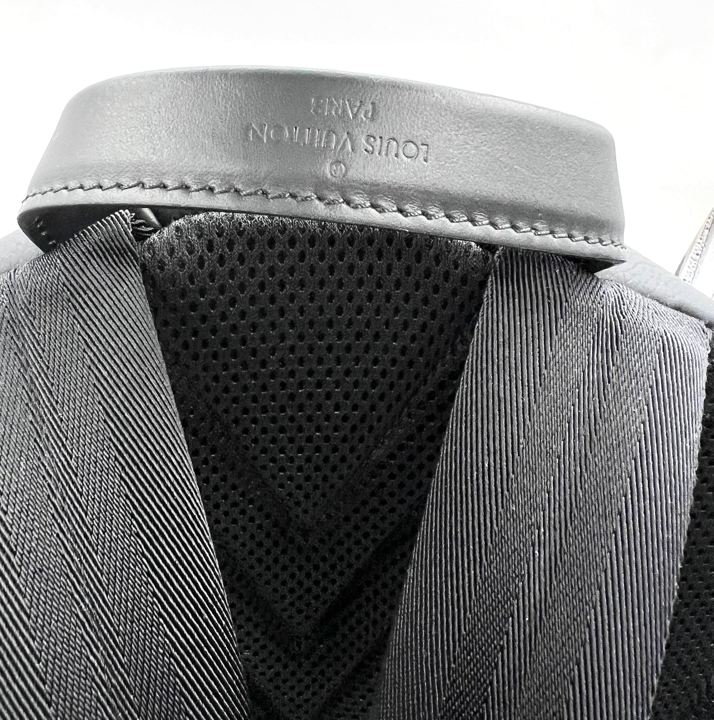Lv Aerogram Take Off Black Leather Back Pack