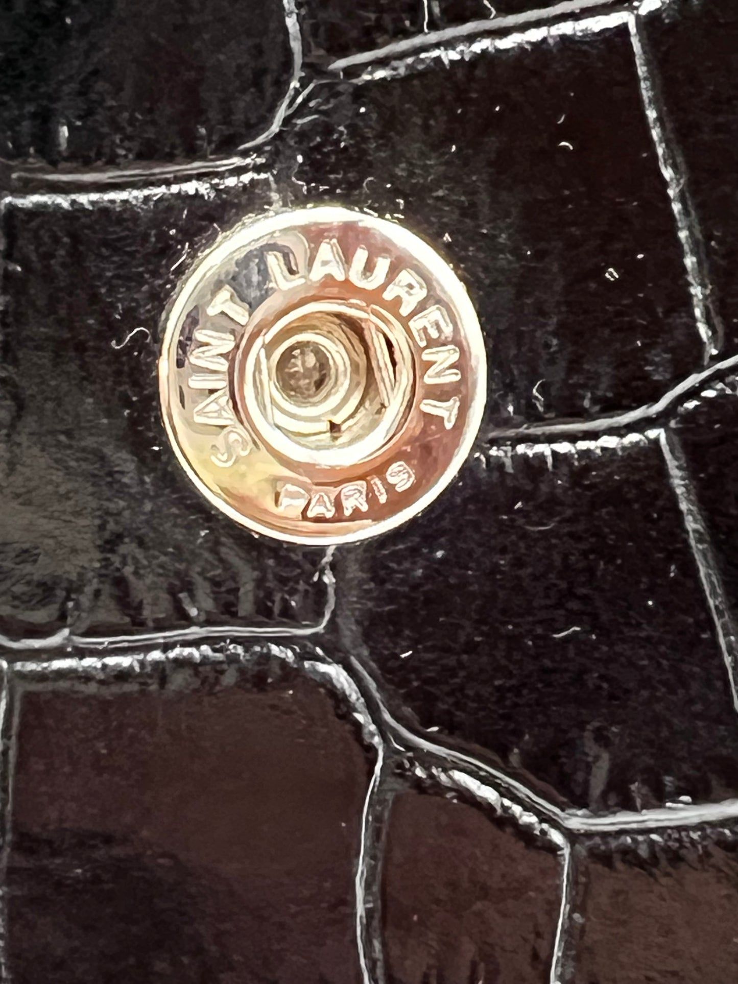 Yves Saint Laurent Black Embossed Uptown Crossbody Bag  (🇵🇭P63,640)