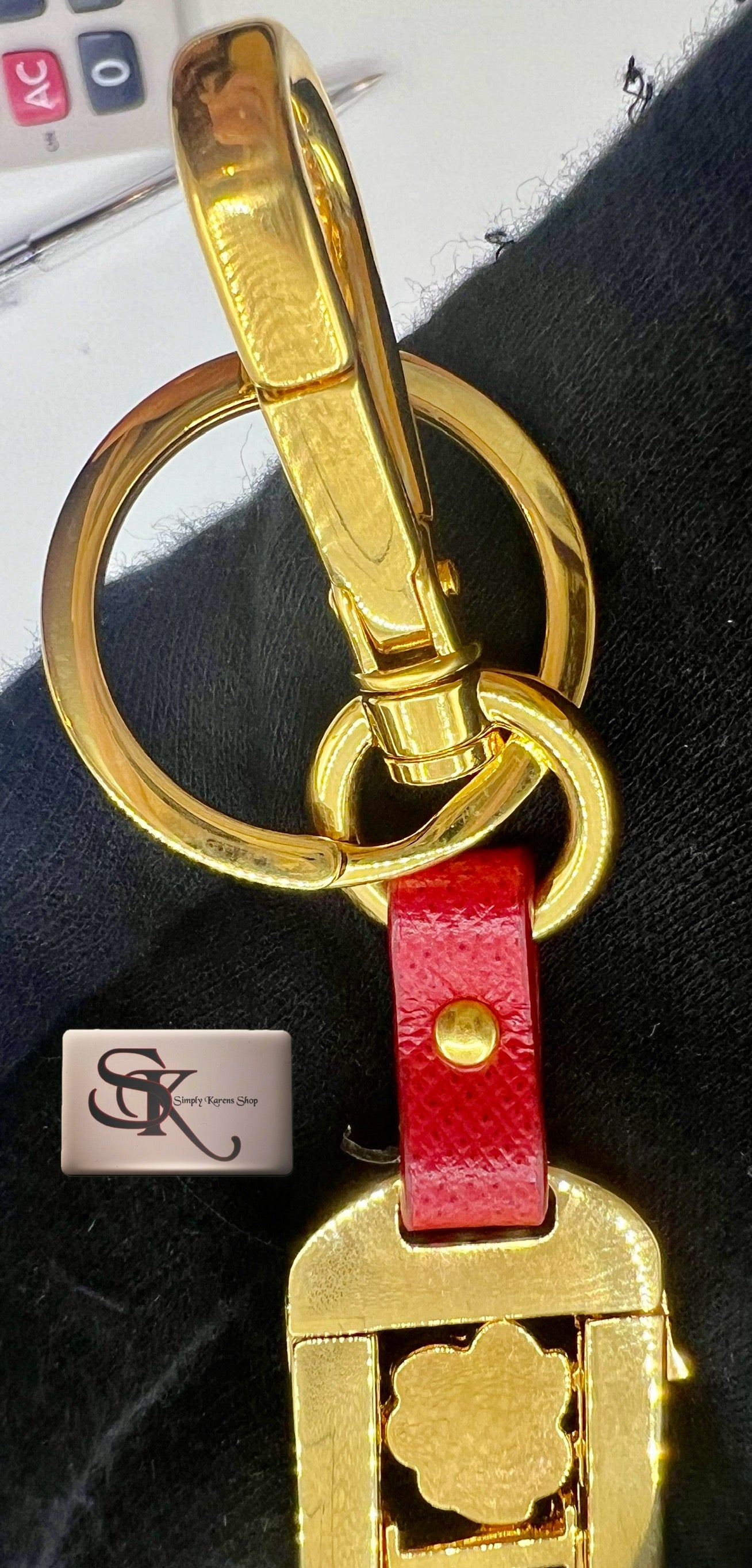 PRADA INITIAL KEYCHAIN/BAGCHARM