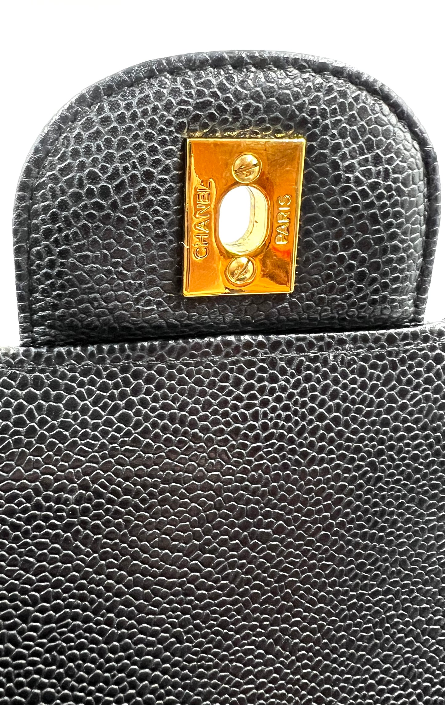 Chanel Classic Black Jumbo Caviar Double Flap GHW S30cm Series 15  (🇵🇭P318,200)