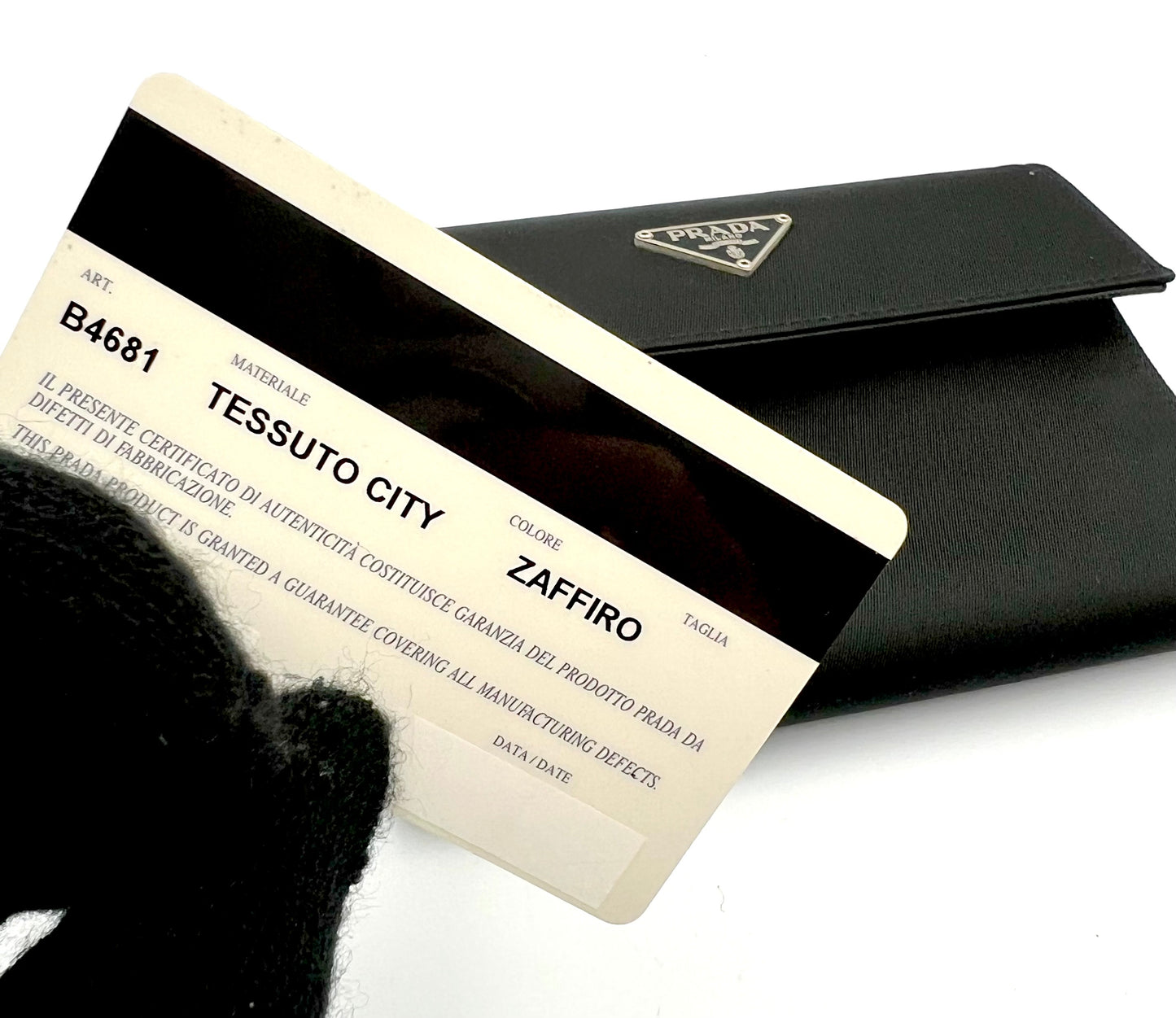 Prada Tessuto Pocono Logo Black Nylon Semi Long Wallet  (🇵🇭P13,760)