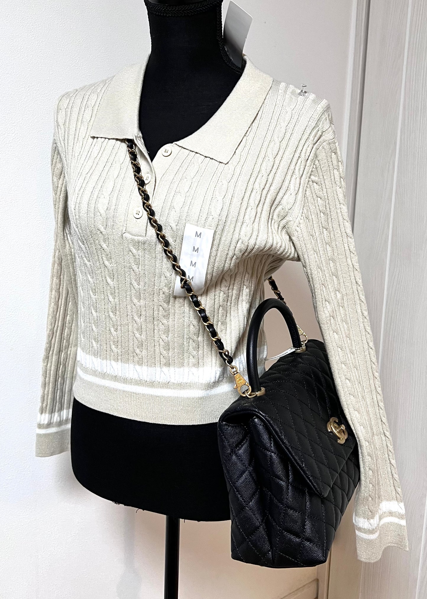 Chanel Top Handle Caviar MM size