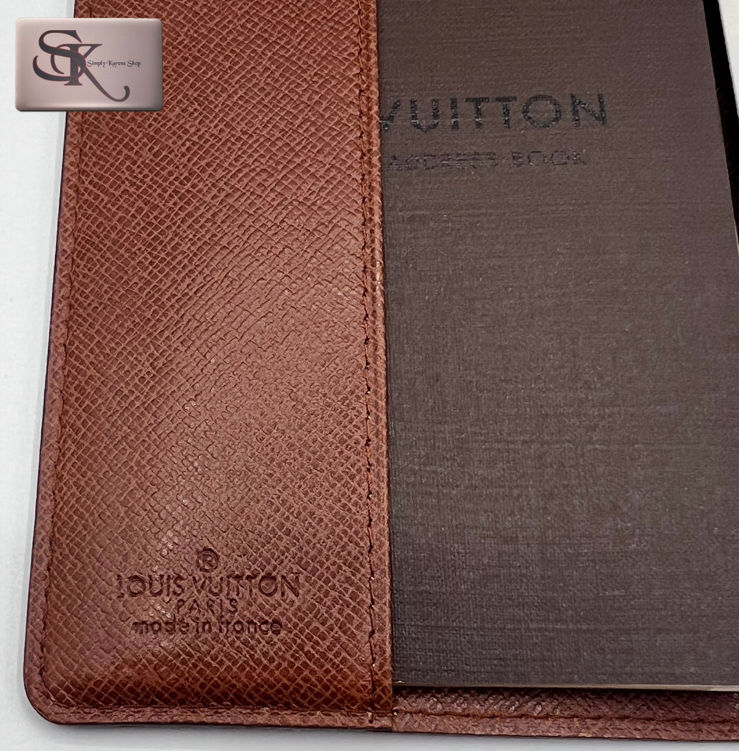 LV MONOGRAM AGENDA CHECK BOOK