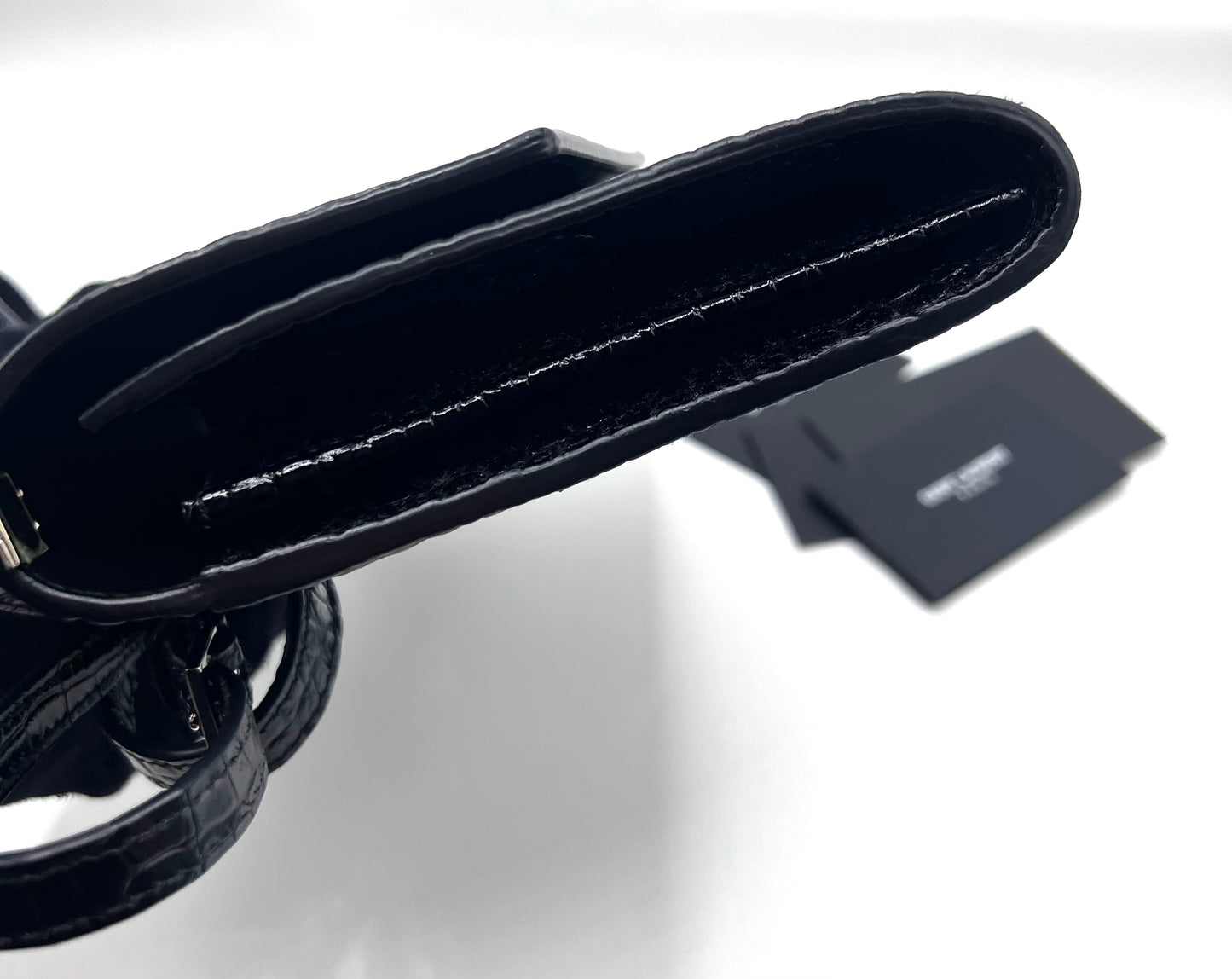 Yves Saint Laurent Black Embossed Uptown Crossbody Bag  (🇵🇭P63,640)