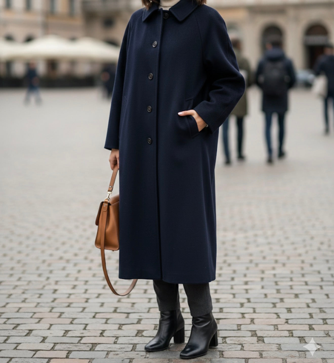 Hermes Navy Blue Long Trench Coat XL size   (🇵🇭P27,520)