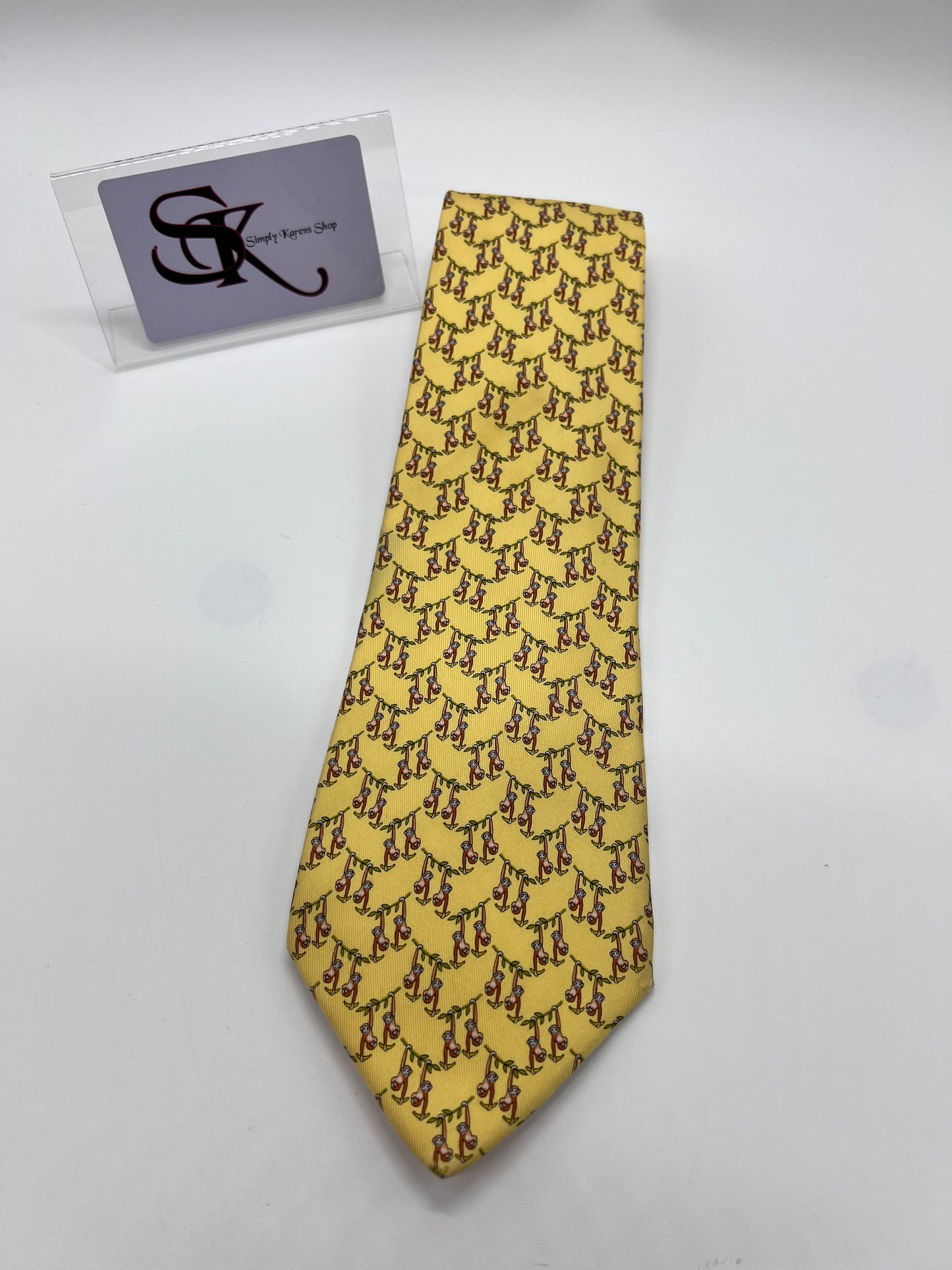 Salvatore Ferragamo Yellow necktie