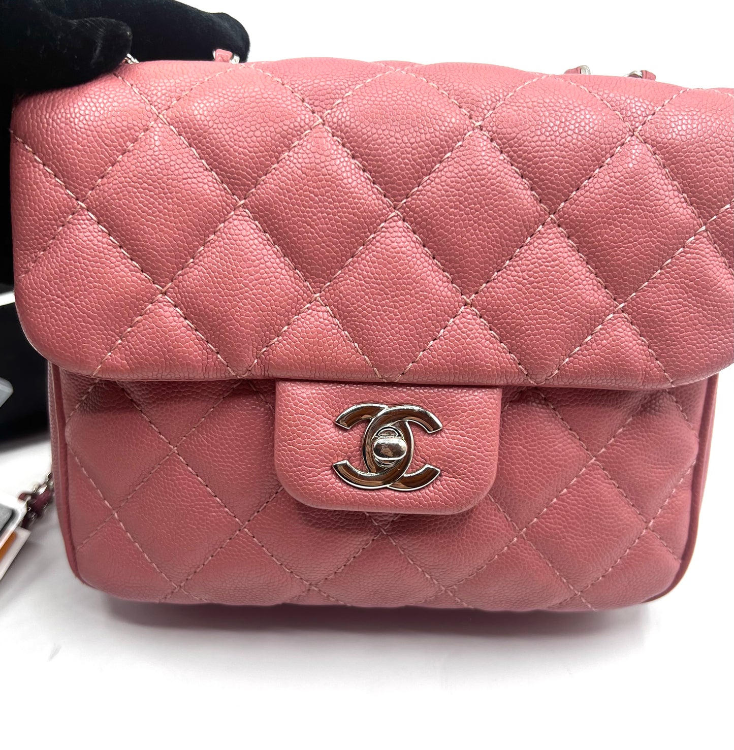 Chanel Pink Hue Caviar Mini Flap 2 way bag 25Series        (🇵🇭P189,200)