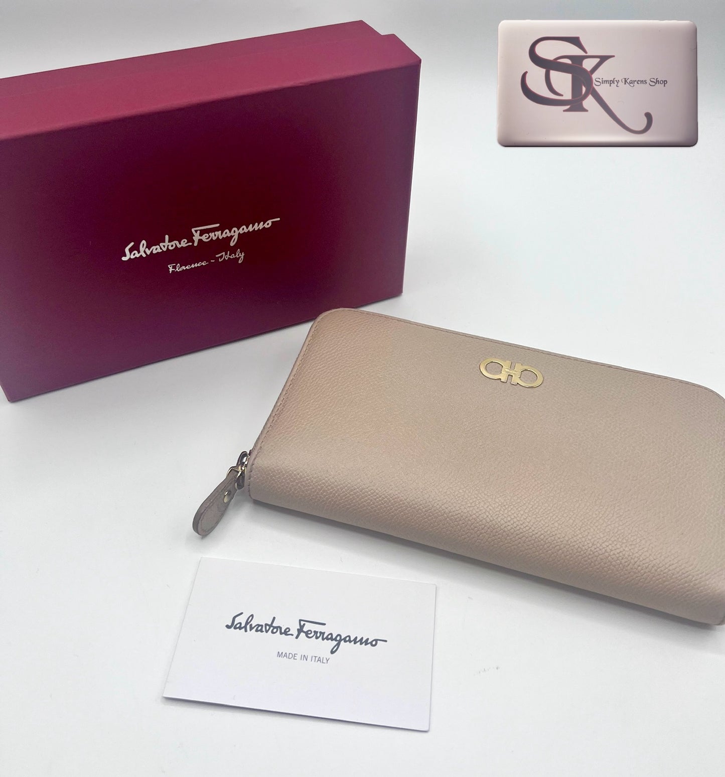 Salvatore Ferragamo zip around wallet