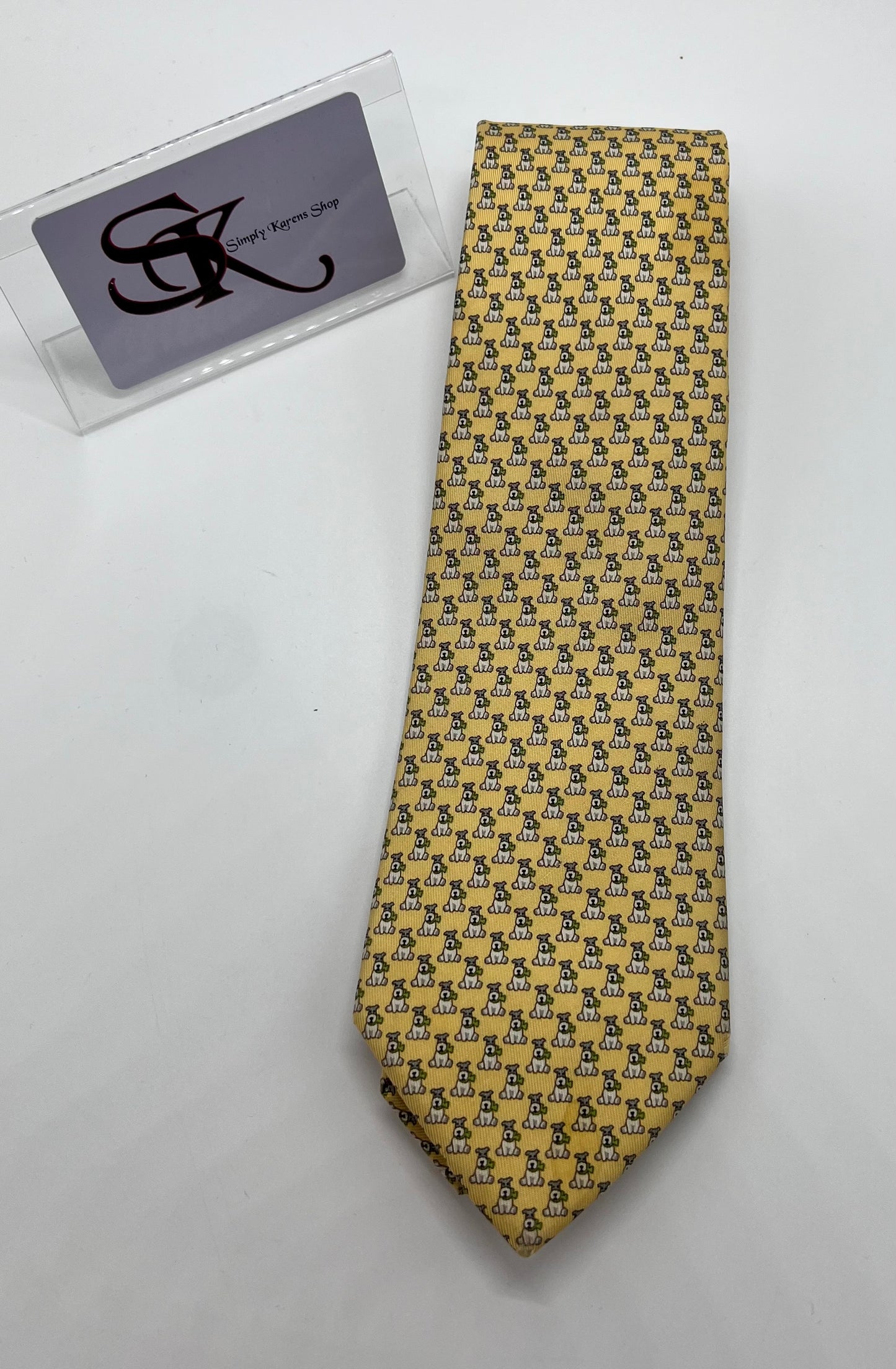 Salvatore Ferragamo Yellow necktie