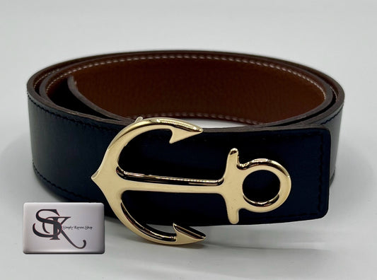 HERMES CARGO  BUCKLE & RIVERSABLE LEATHER BELT SIZE70 (69~72cm)