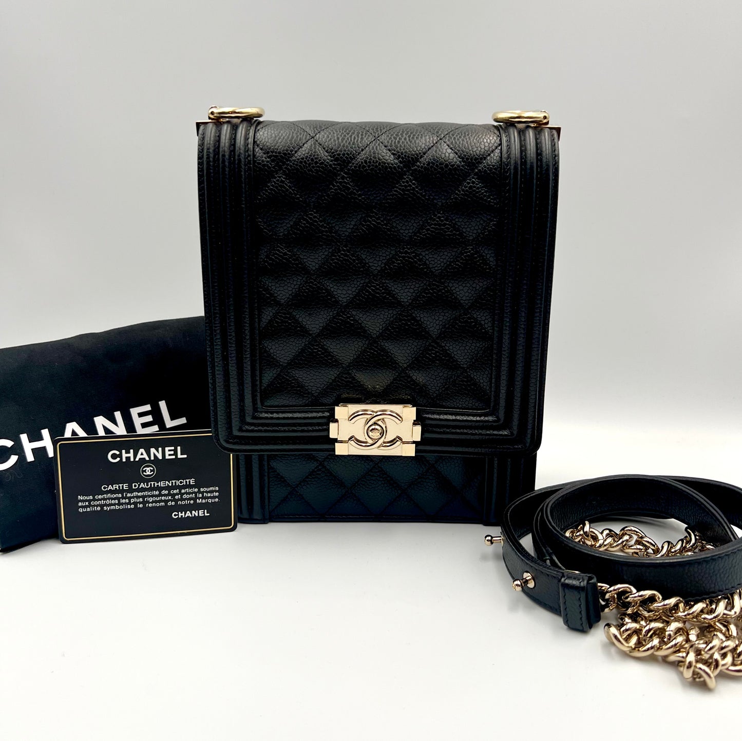 Chanel Leboy North South Black Caviar GHW Series 28 w/ Card Dustbag & Box               (🇯🇵P197,800)
