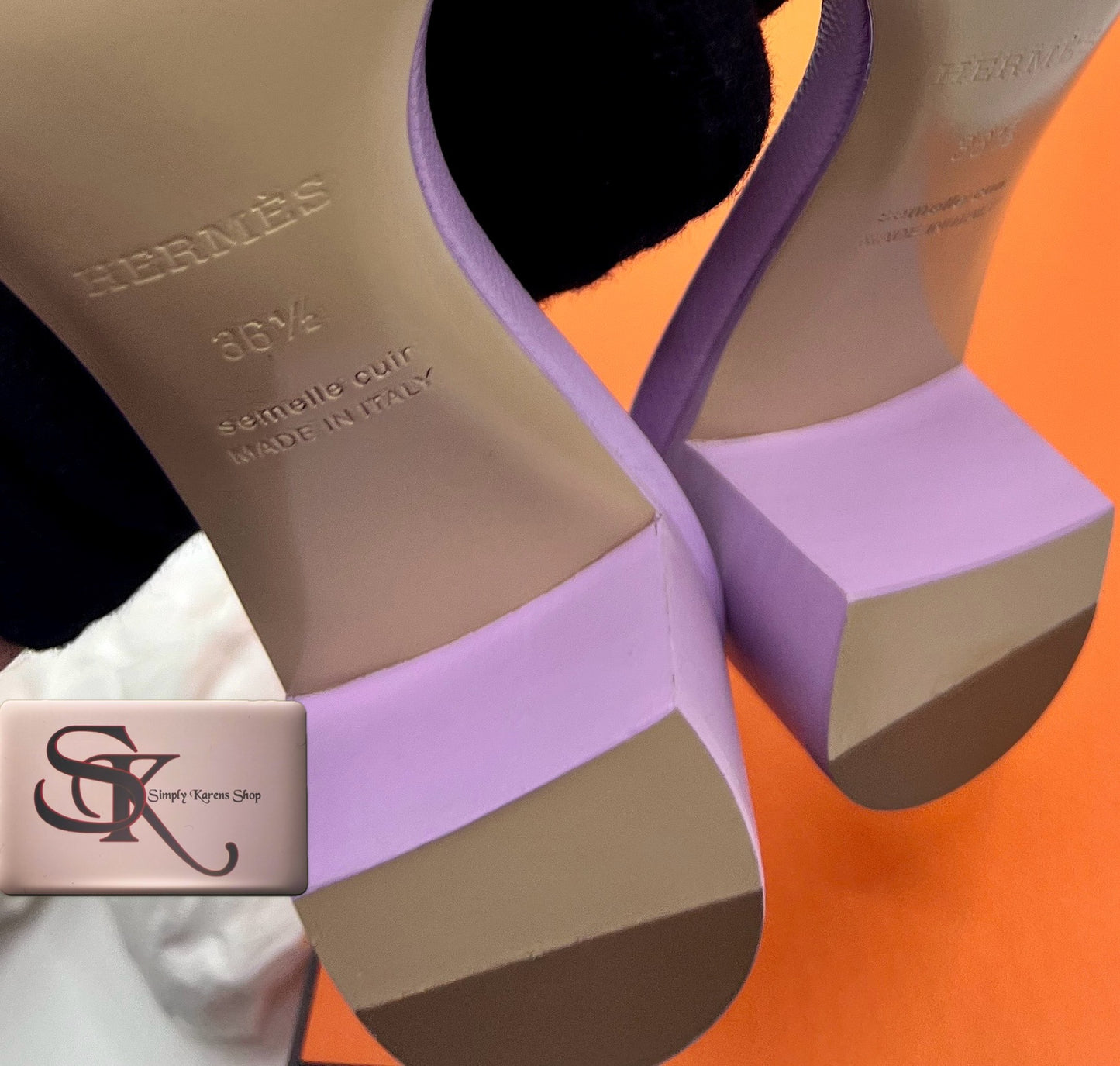 HERMES OASIS LILAC S 36 1/2