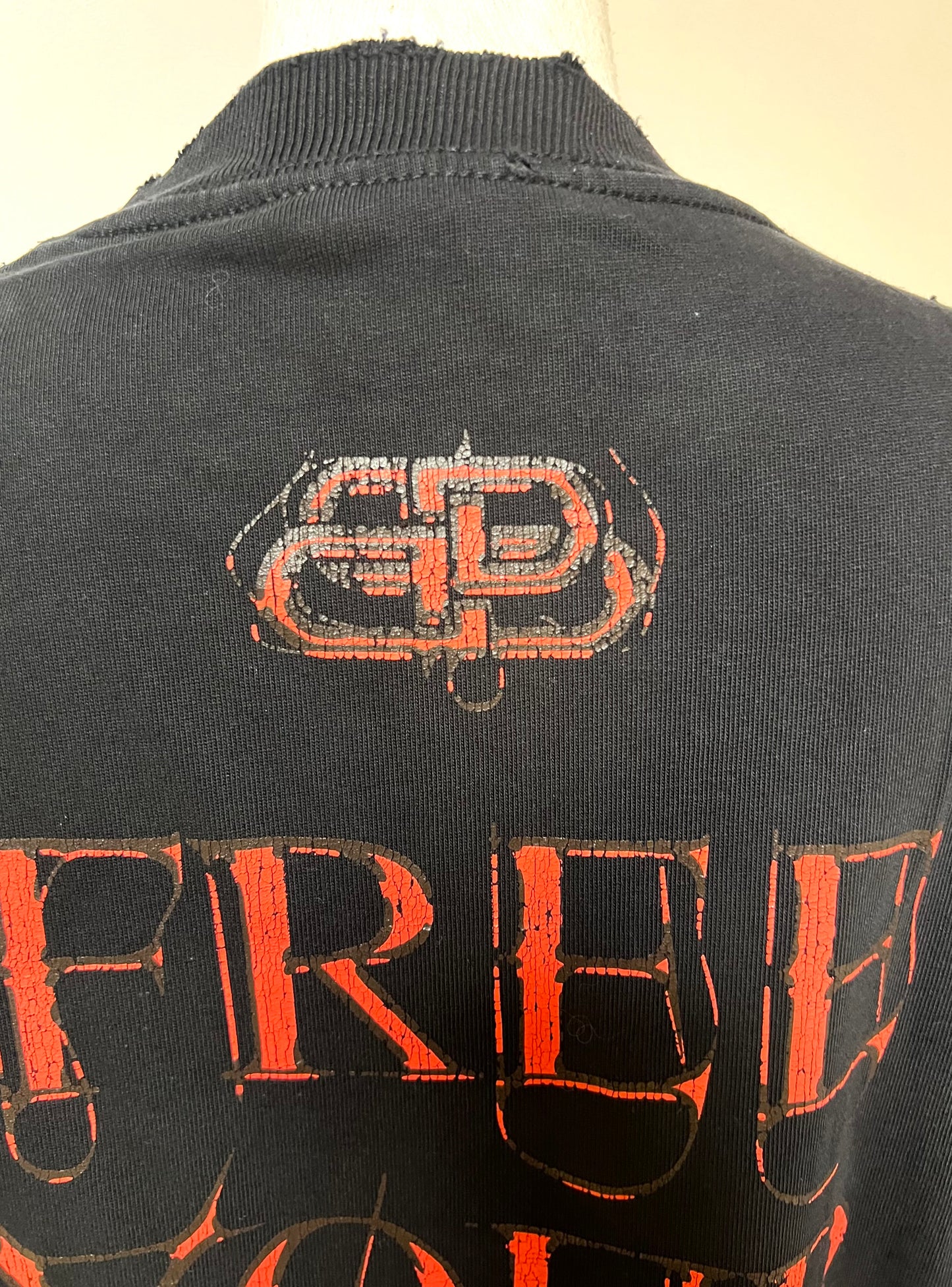 Balenciaga Black Tshirt Free Your Mind Motif  S size on Tag Fits XL Men