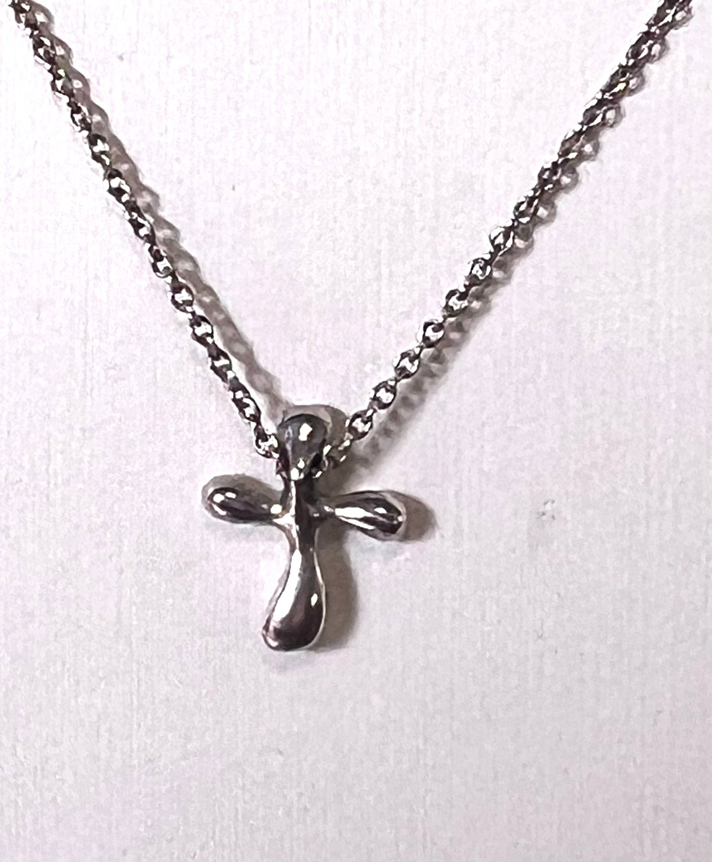 Tiffany & Co Cross pendant Necklace Sv 925 42cm          (🇵🇭P6,020)