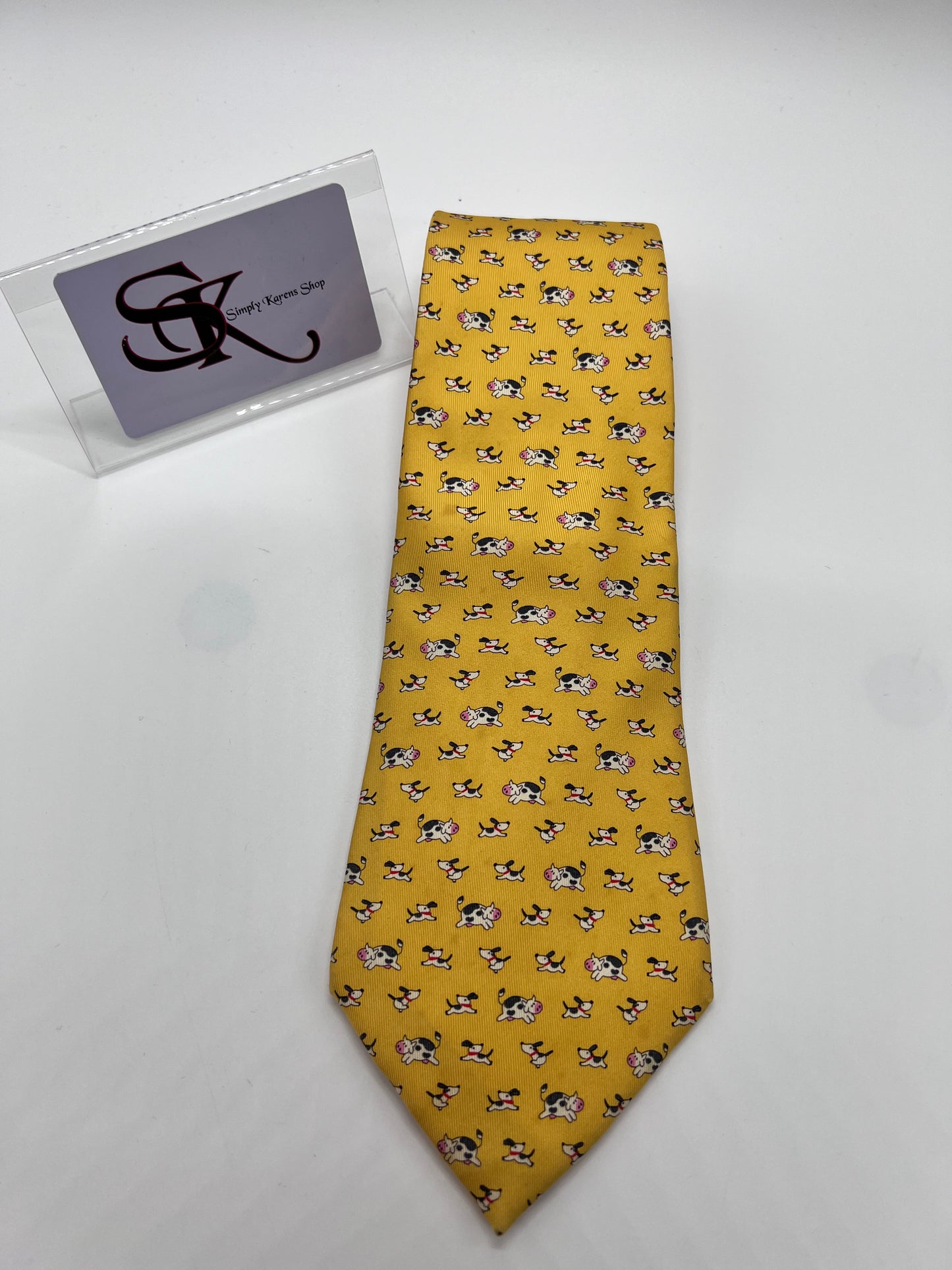 Salvatore Ferragamo Yellow necktie