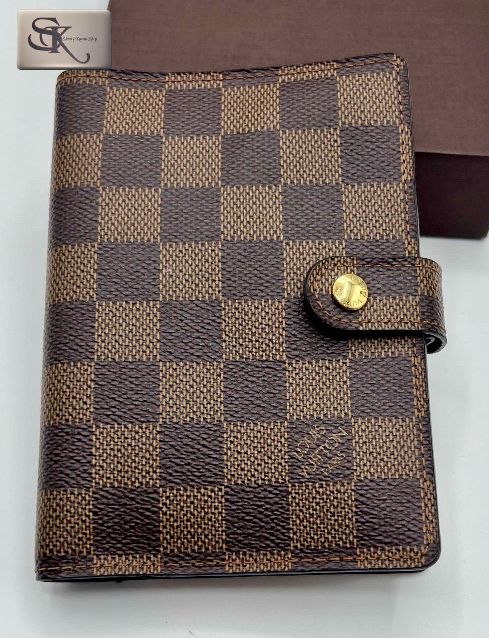 LV DAMIER EBENE AGENDA PM SIZE