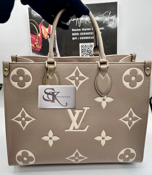 LV ON THE GO BICOLOR MM SIZE